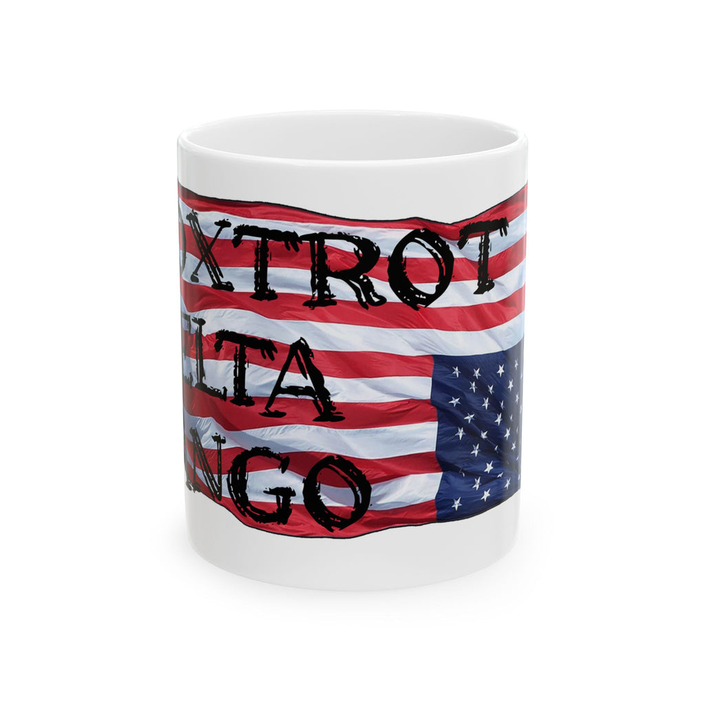 FOX TROT TANGO CERAMIC MUG/WHITE