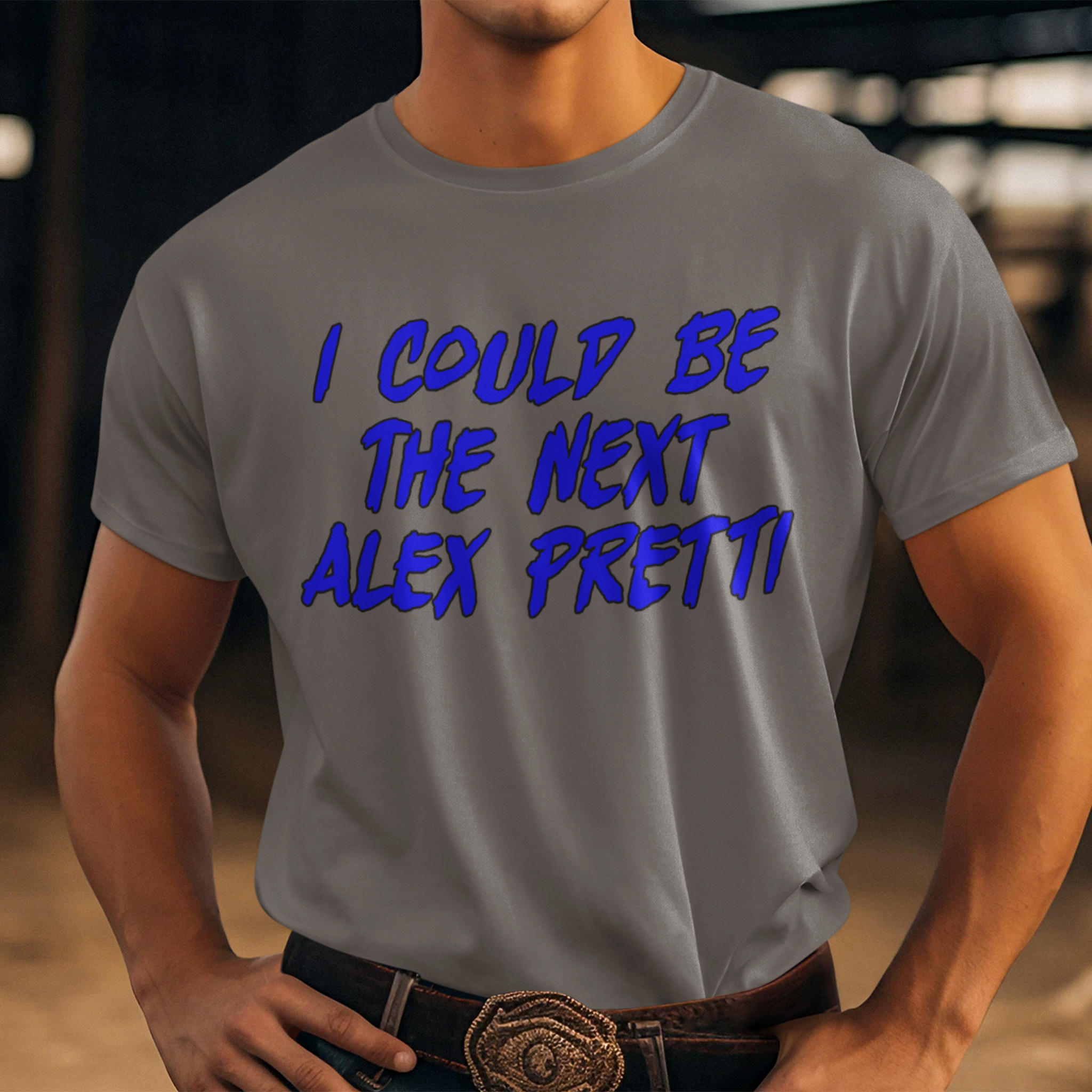 ALEX PRETTI T-SHIRT/ASPHALT