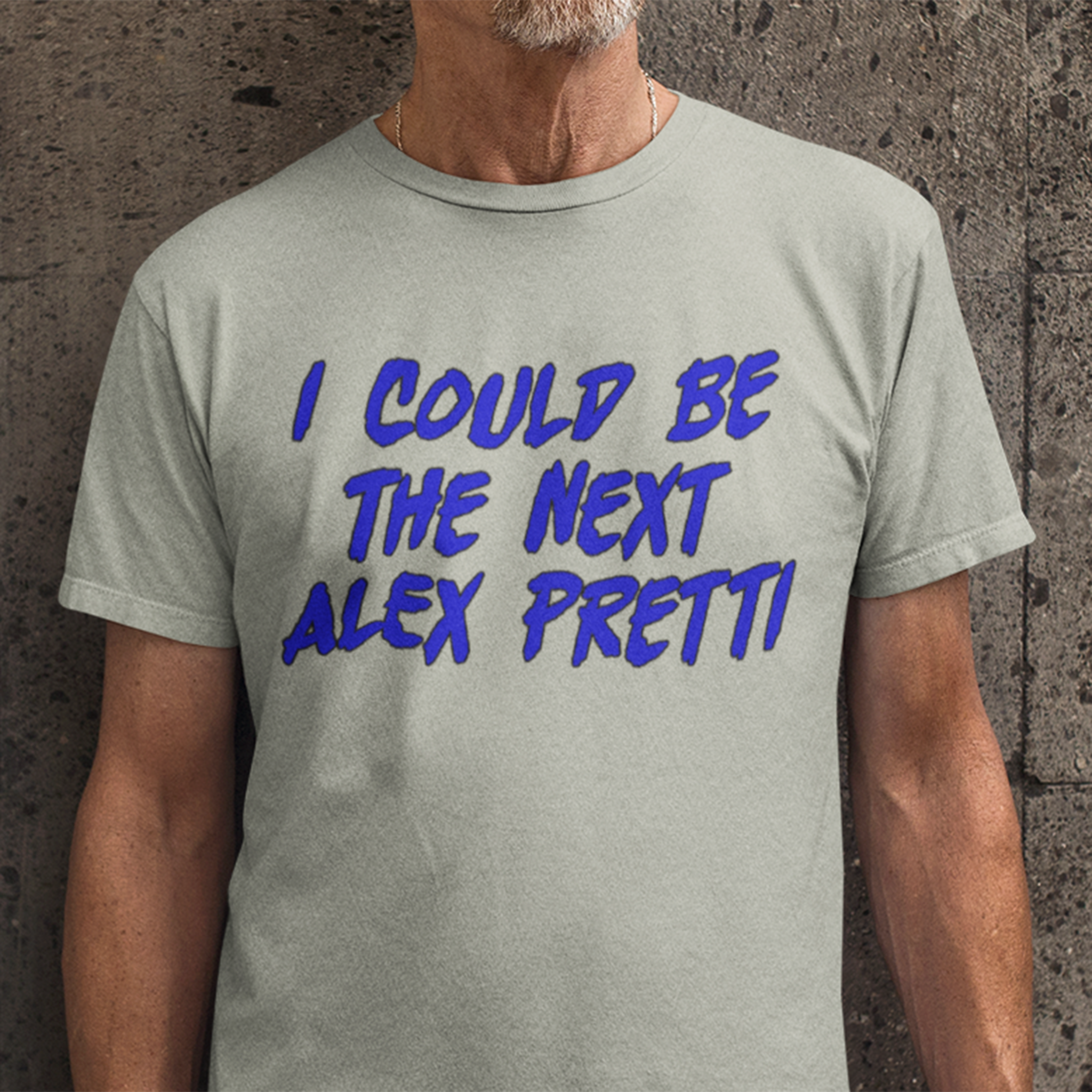 ALEX PRETTI T-SHIRT/ATHLETIC HEATHER