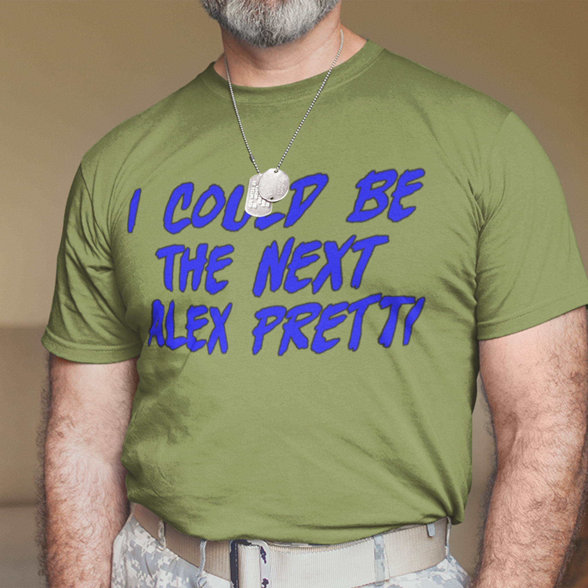 ALEX PRETTI T-SHIRT/HEATHER GREEN