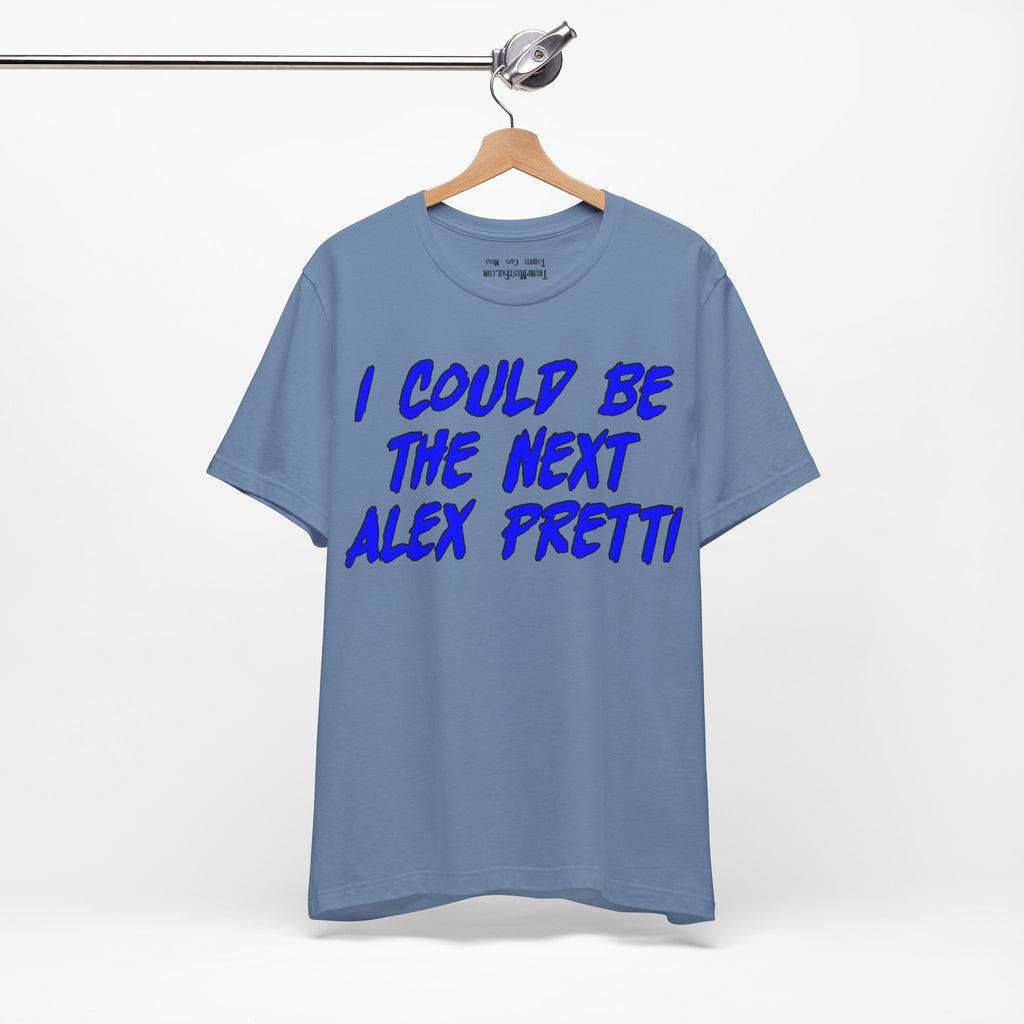 ALEX PRETTI T-SHIRT/STEEL BLUE