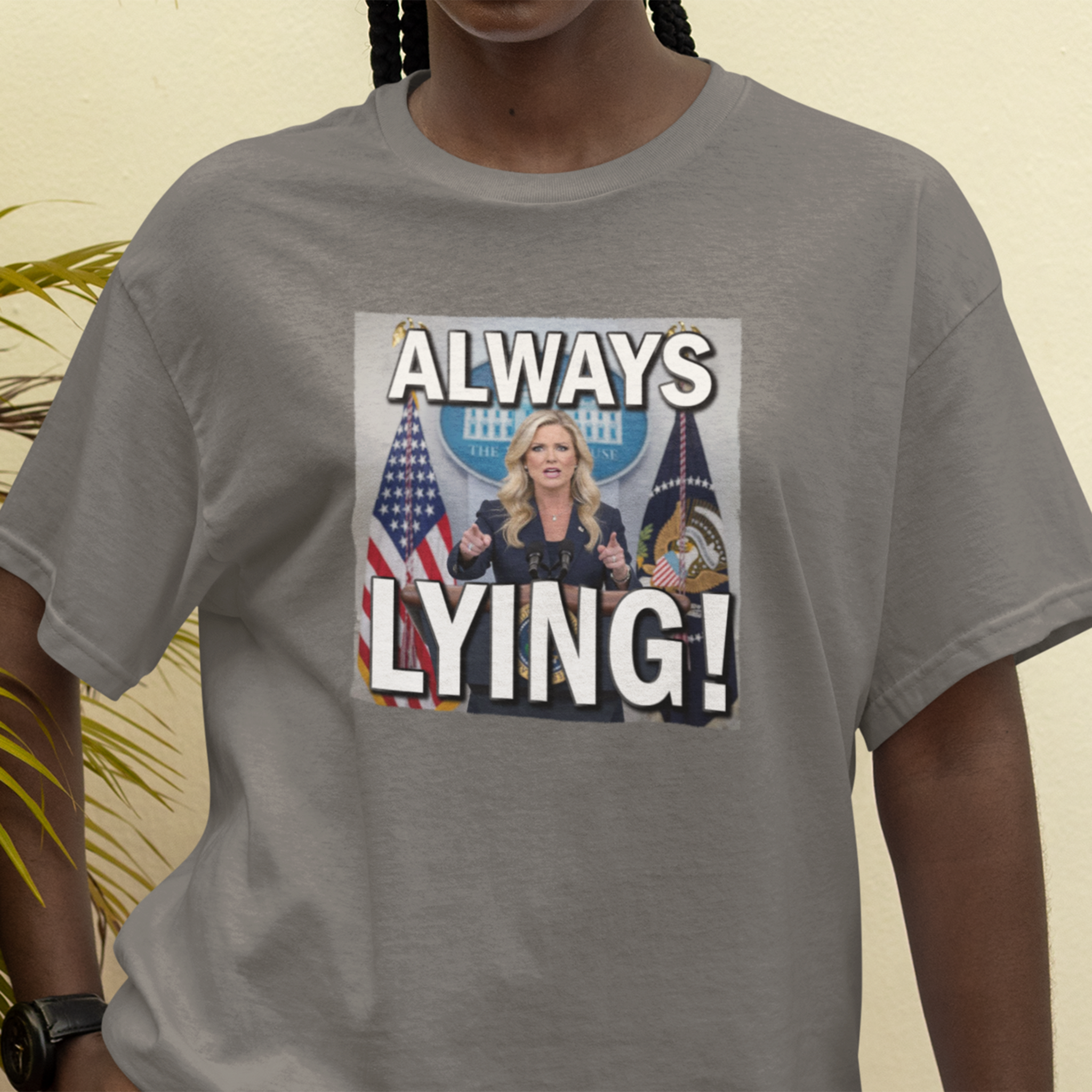 Always Lying T-shirt/asphalt