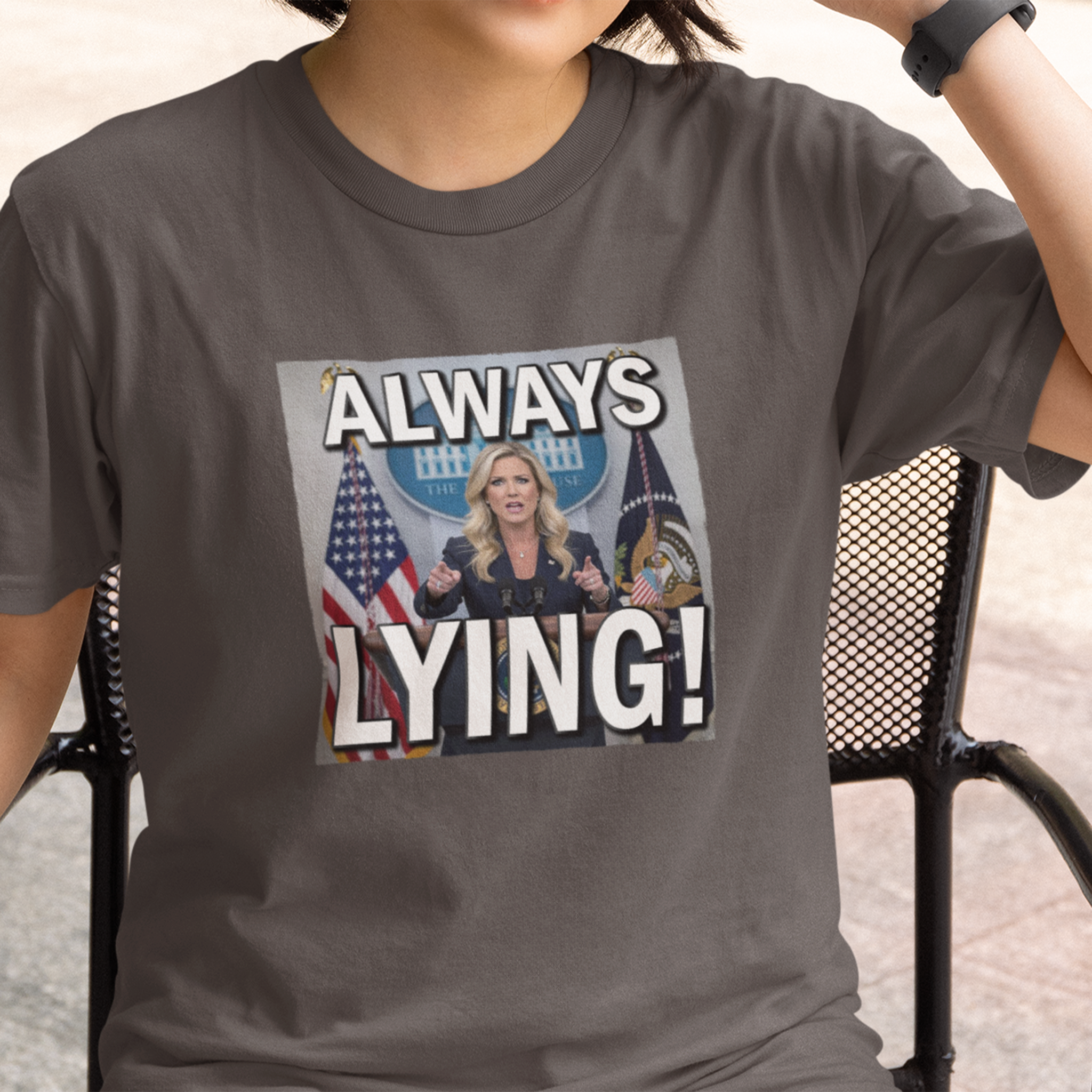 Always Lying T-shirt/brown