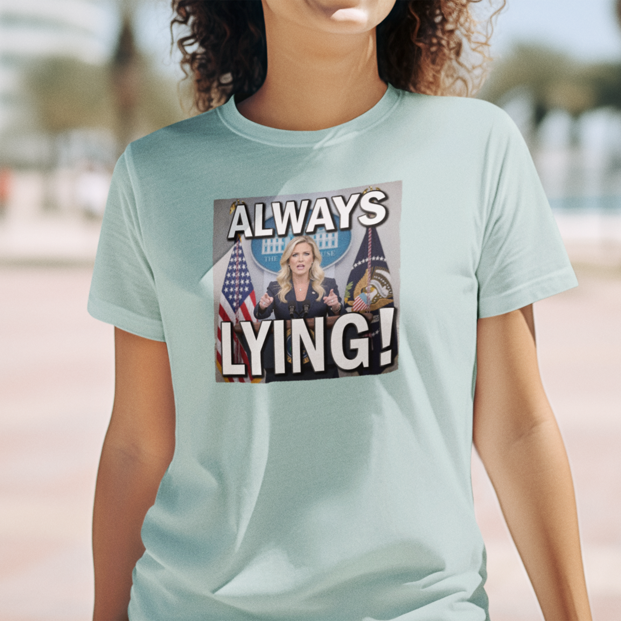 Always Lying T-shirt/heather ice blue
