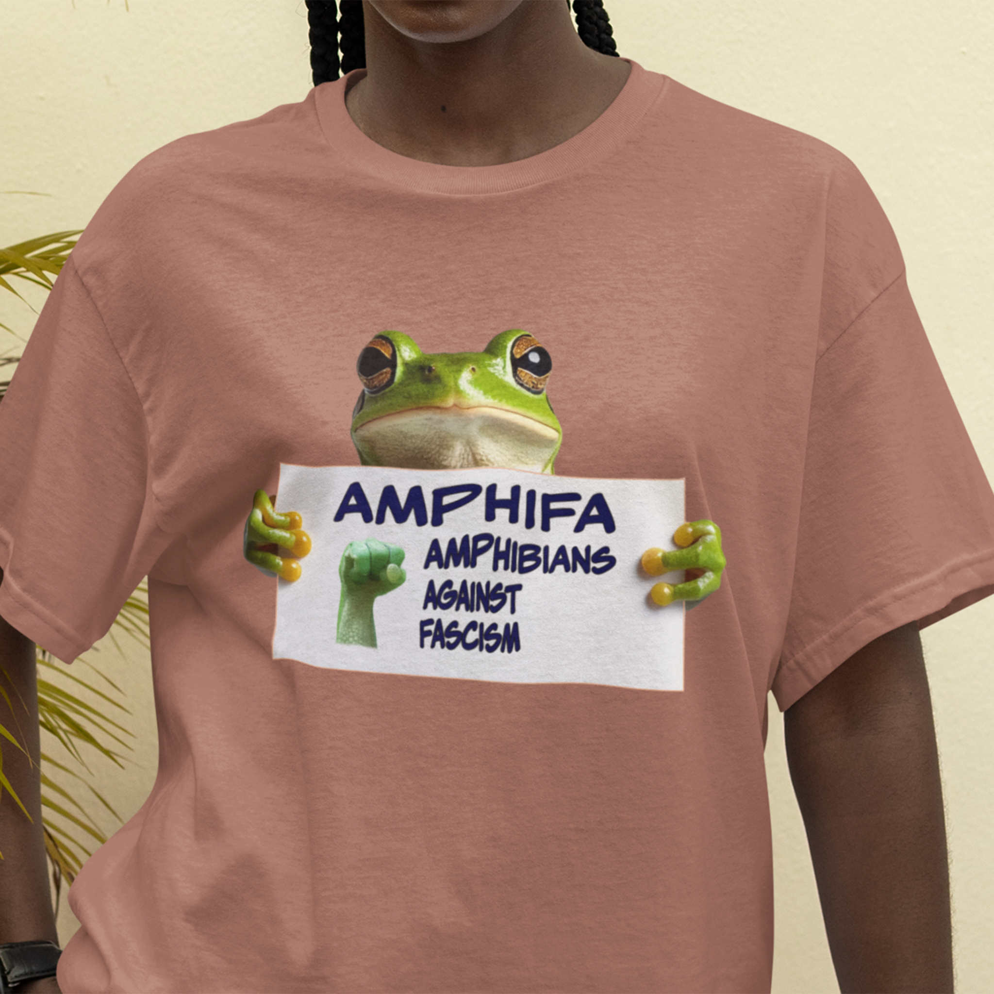 Amphifa T-shirt/heather clay