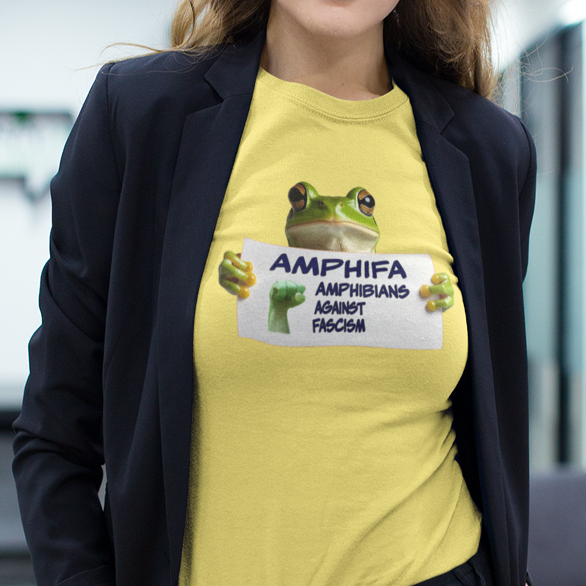 Amphifa T-shirt/yellow