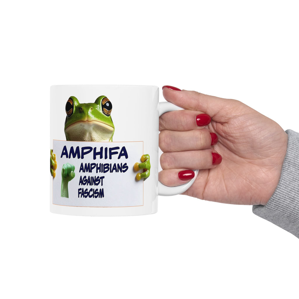 AMPHIFA CERAMIC MUG/WHITE