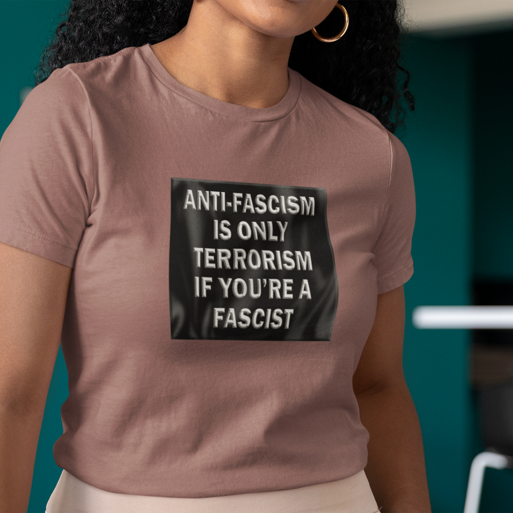 Anti-Fascism T-shirts/heather mauve
