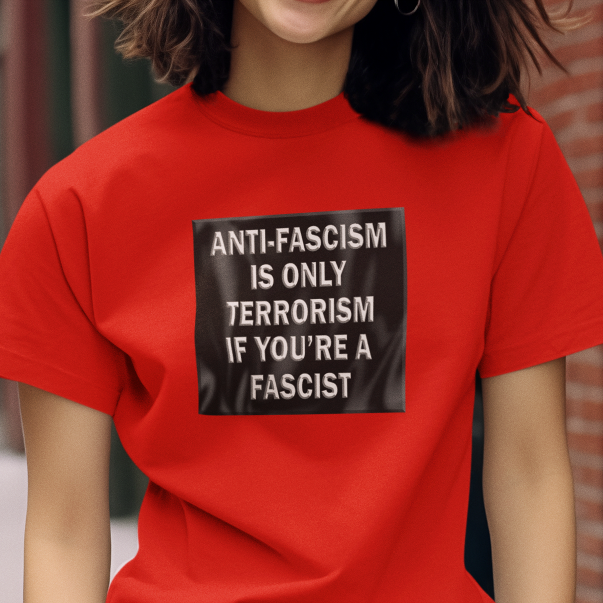 Anti-Fascism T-shirts/red