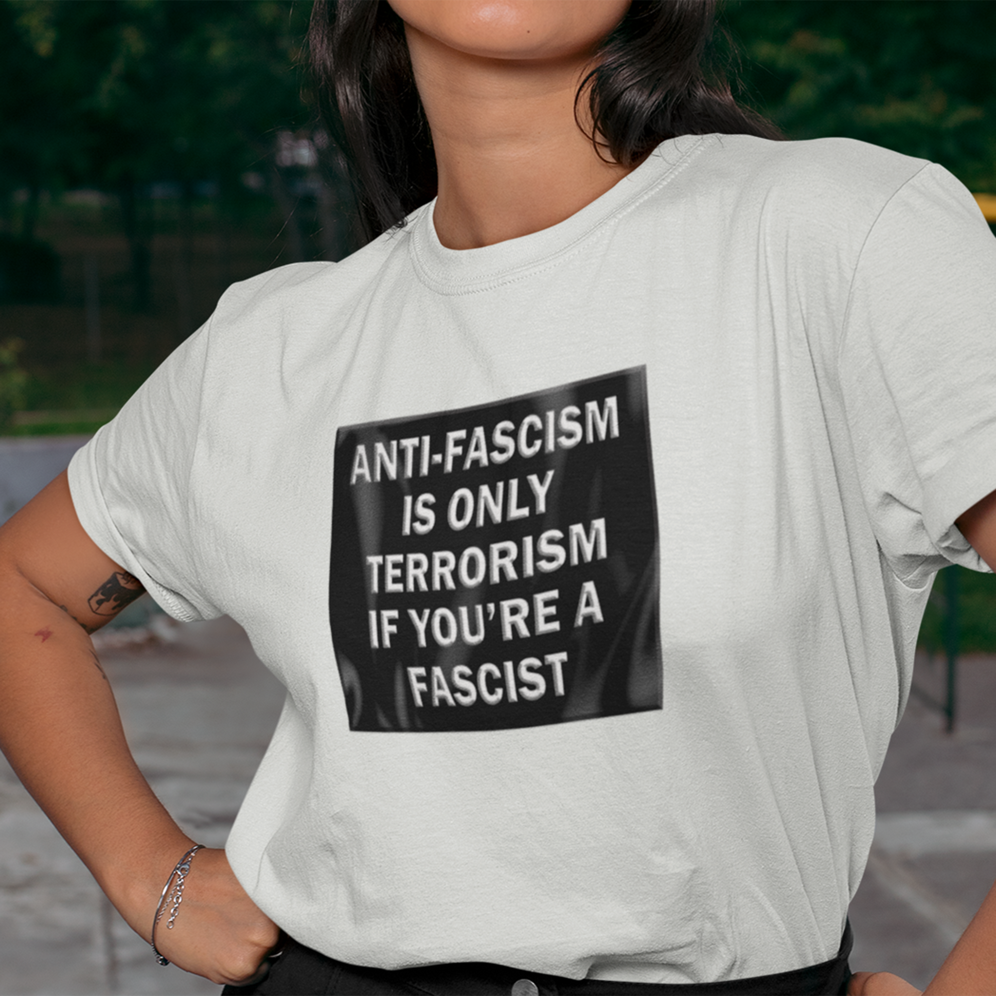 Anti-Fascism T-shirts/white