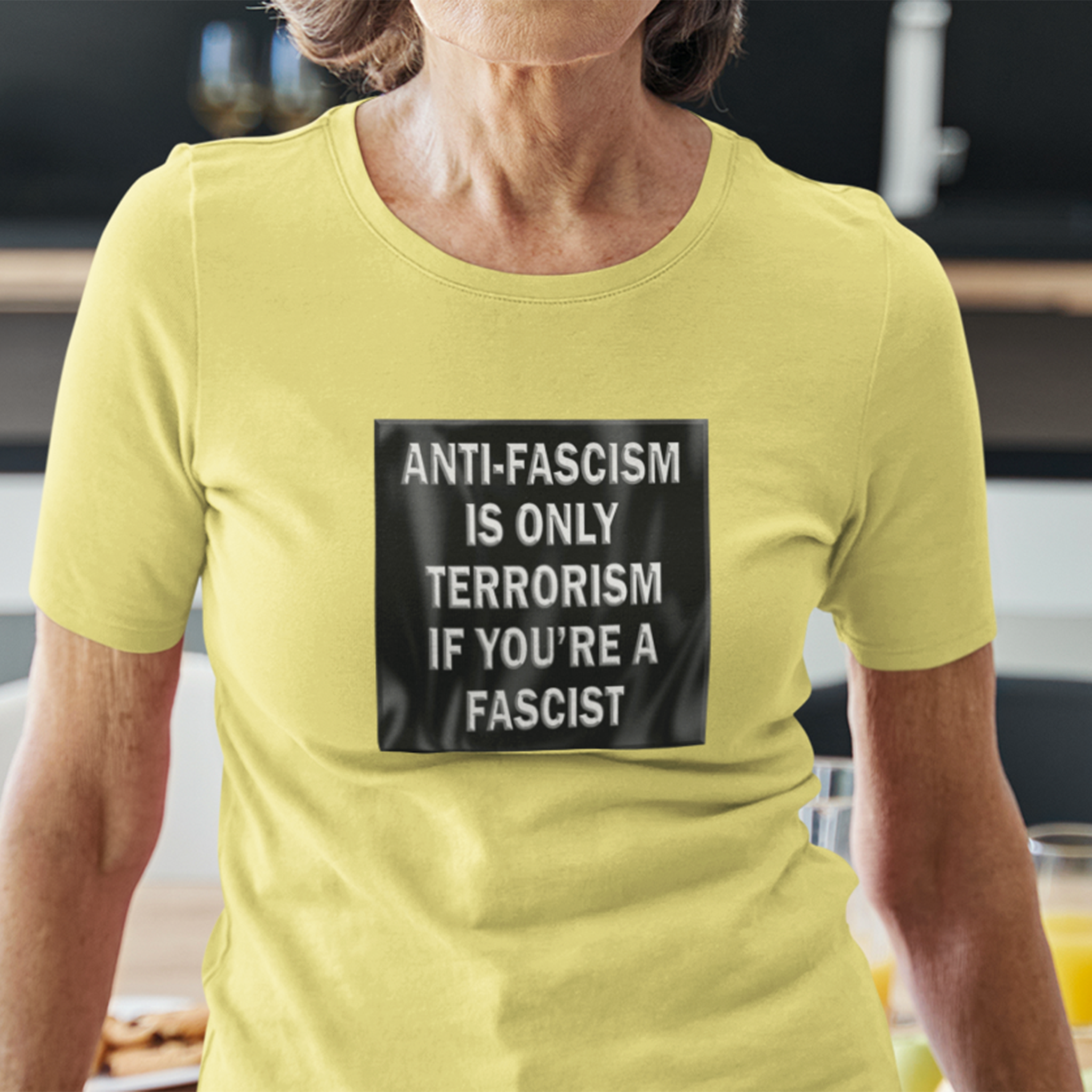 Anti-Fascism T-shirts/yellow
