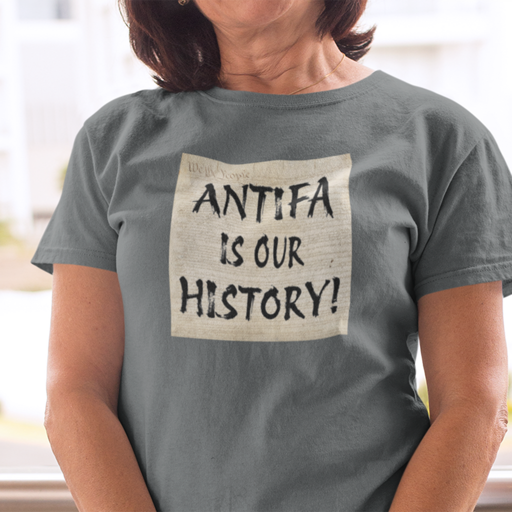 Antifa is our history T-shirt/dark_grey_heather