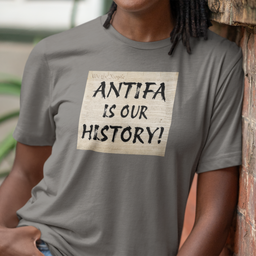 Antifa is our history T-shirt/deep_heather