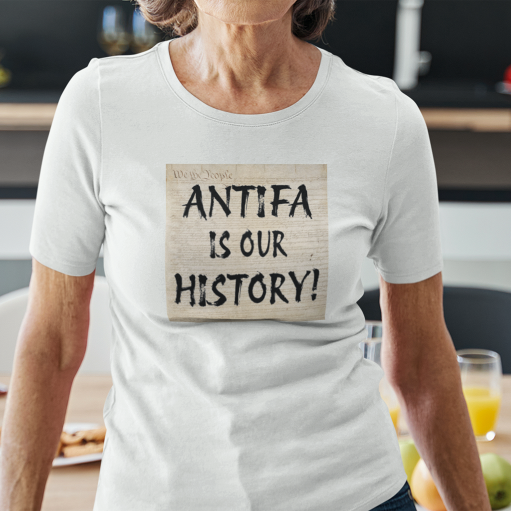 Antifa is our history T-shirt/white