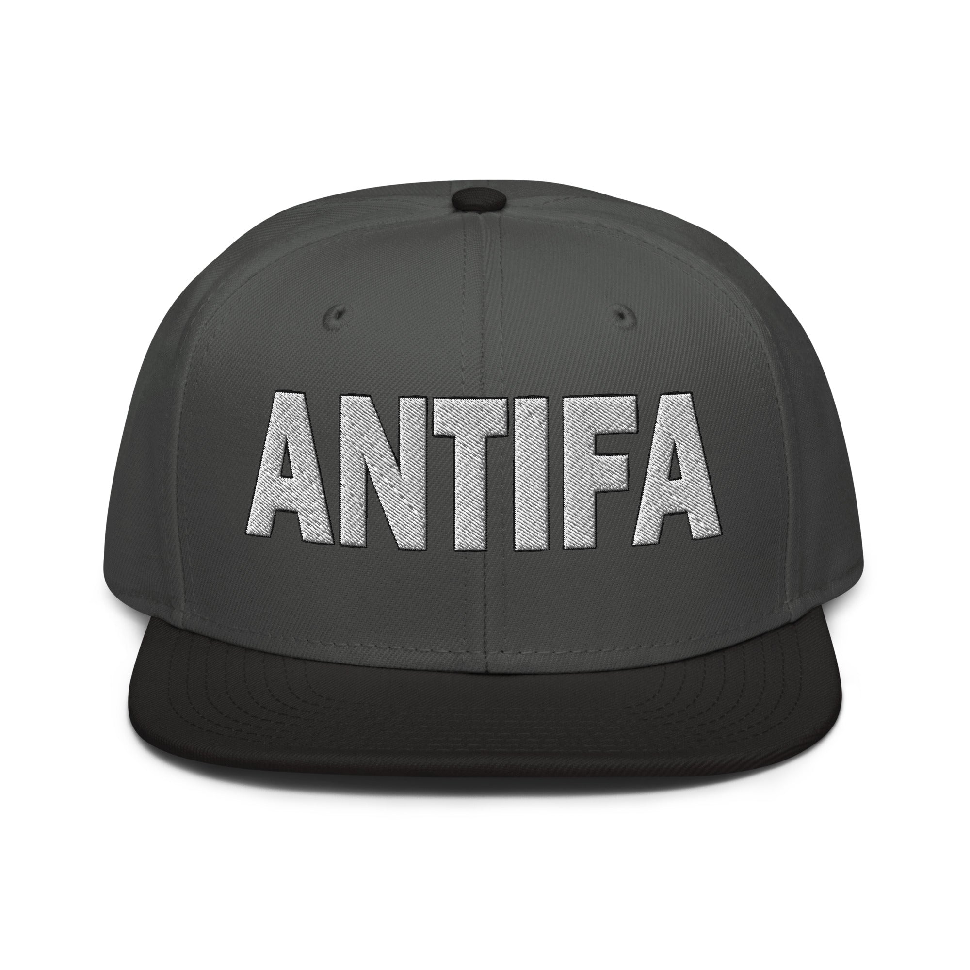 ANTIFA SNAPBACK CAP/Black/Charcoal gray/Charcoal gray