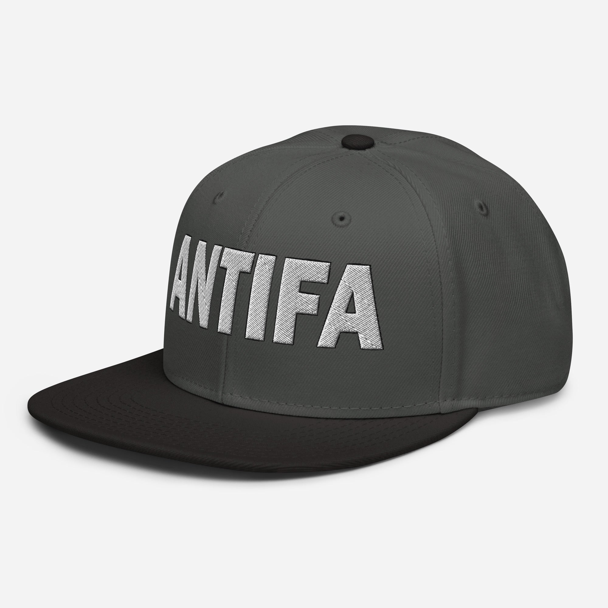 ANTIFA SNAPBACK CAP/Black/Charcoal gray/Charcoal gray