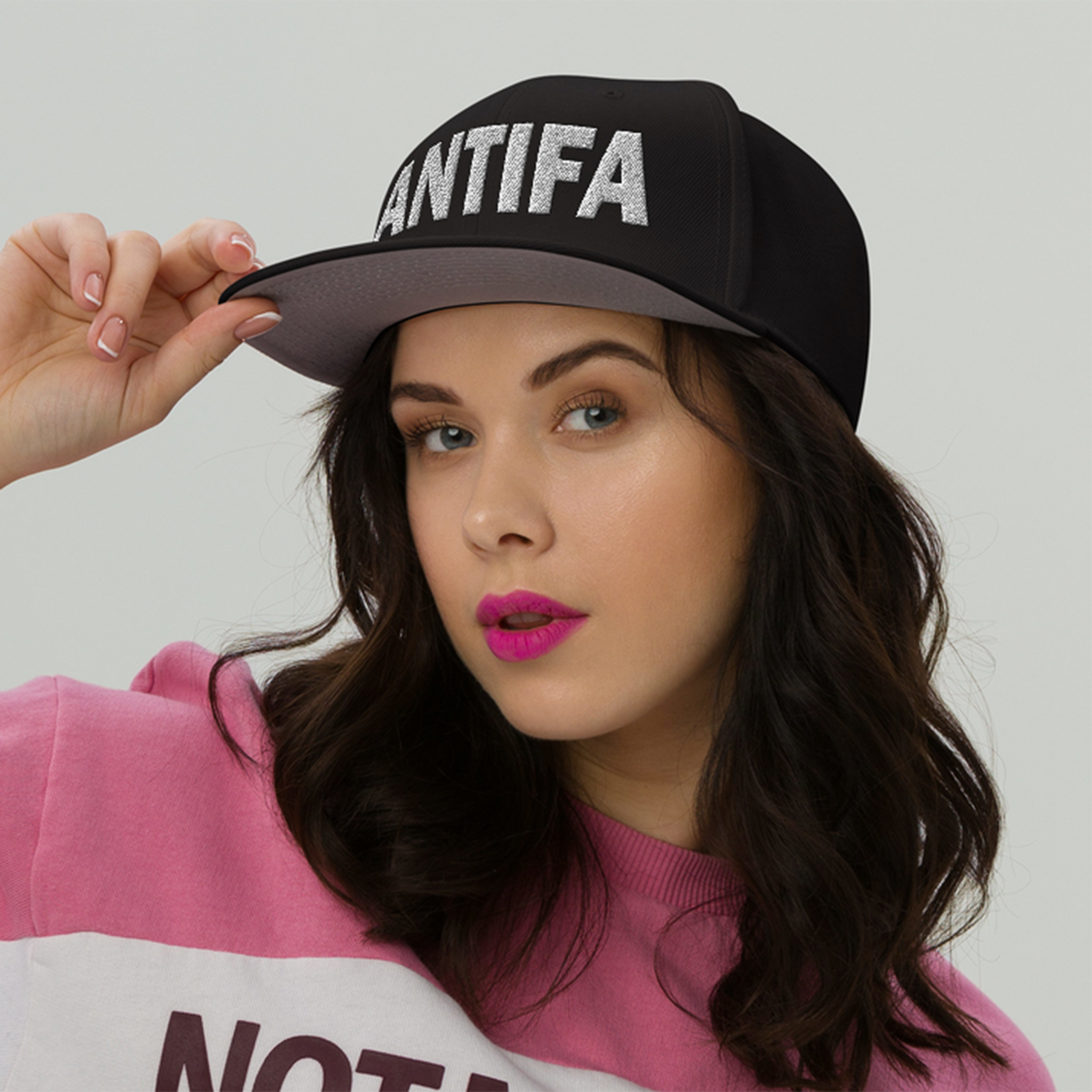 ANTIFA SNAPBACK CAP/Black