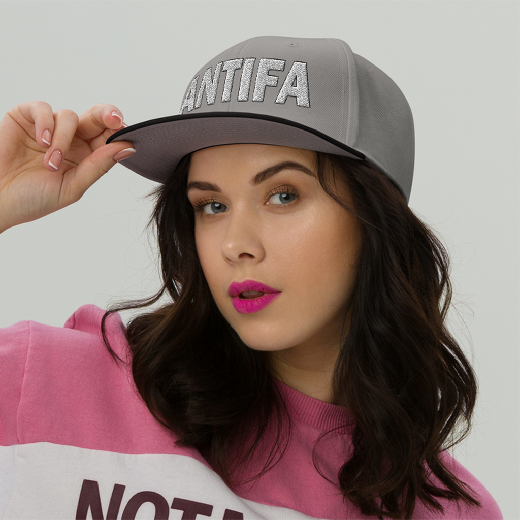 ANTIFA SNAPBACK CAP/Black/Gray/Gray