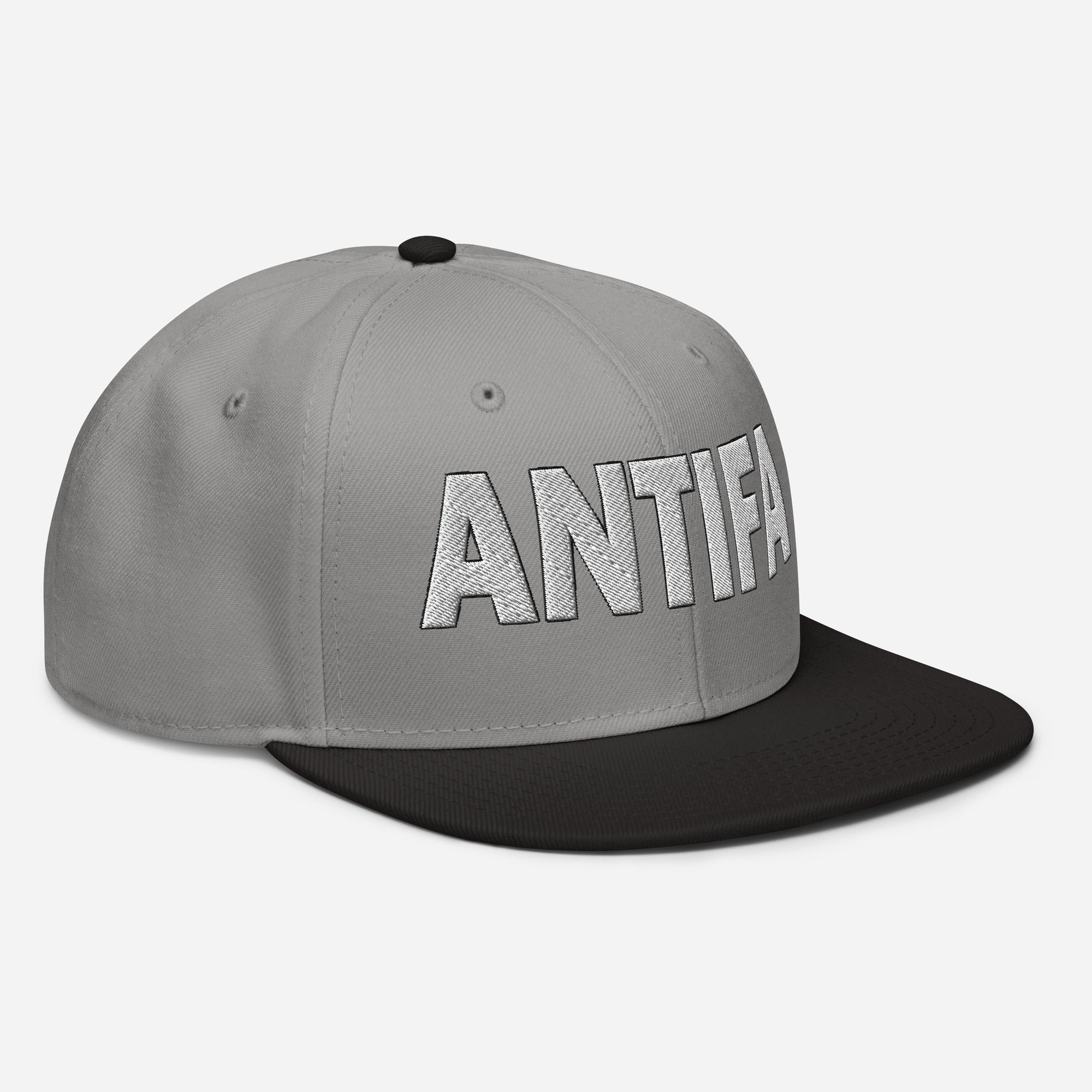 ANTIFA SNAPBACK CAP/Black/Gray/Gray