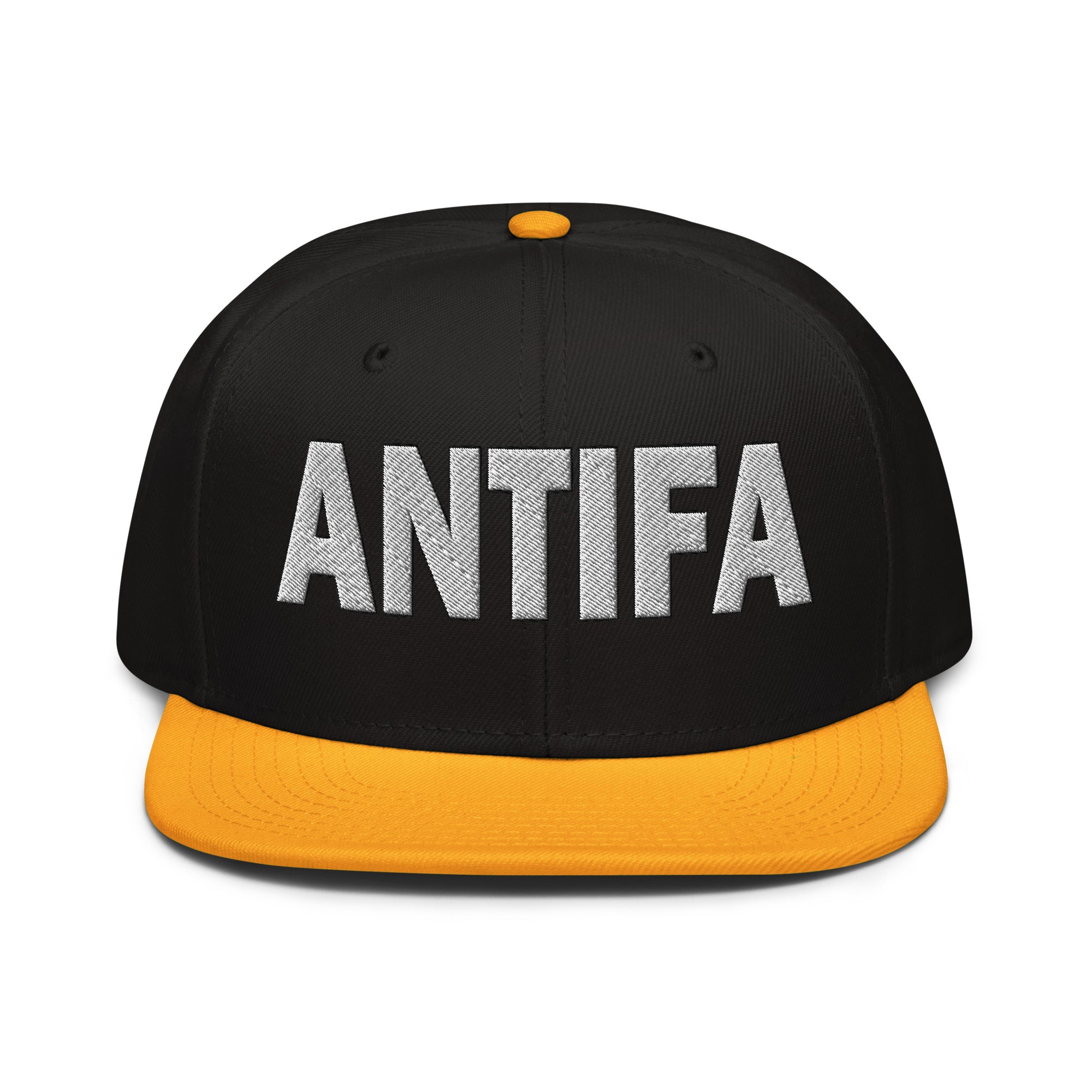 ANTIFA SNAPBACK CAP/Gold/Black/Black