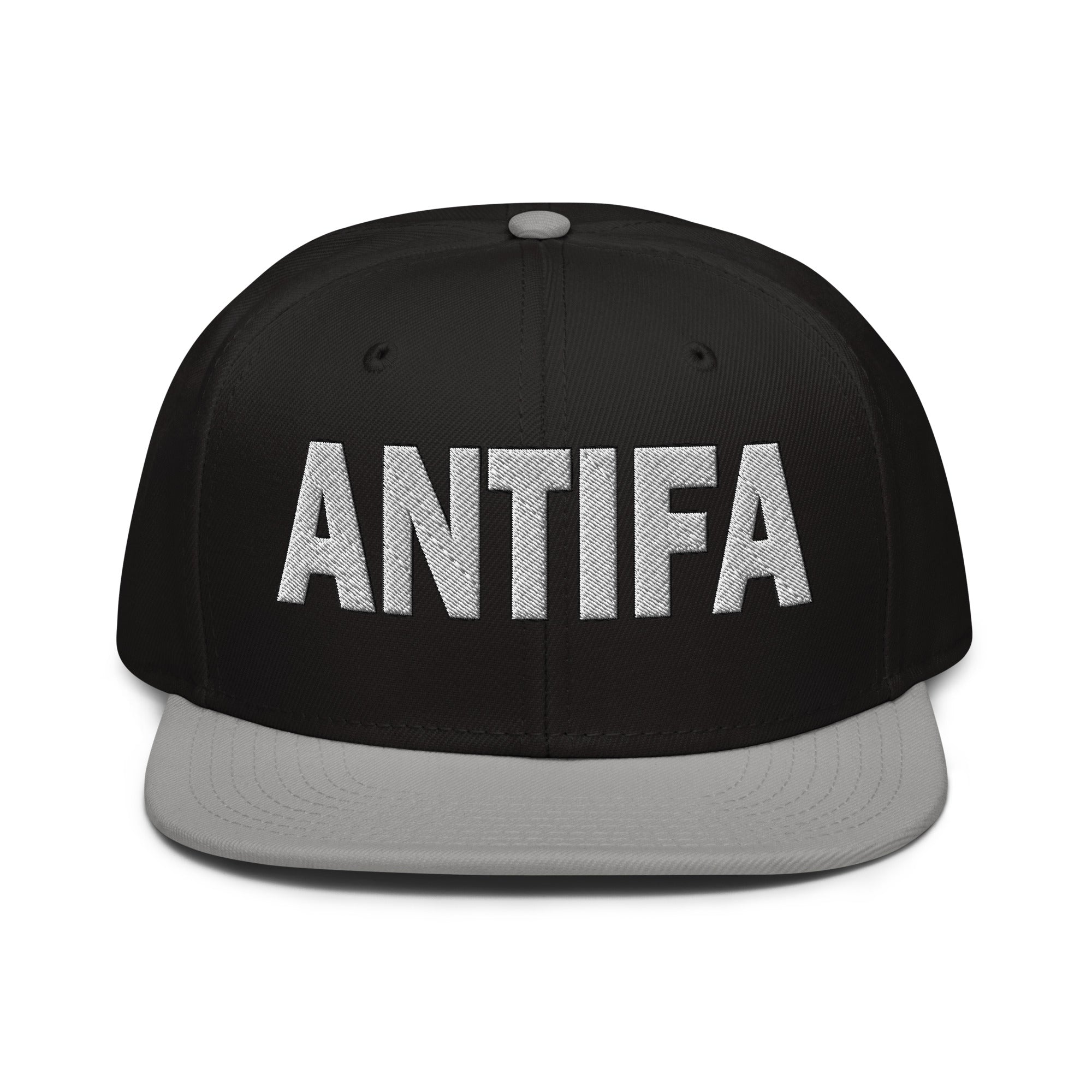 ANTIFA SNAPBACK CAP/Gray/Black/Black