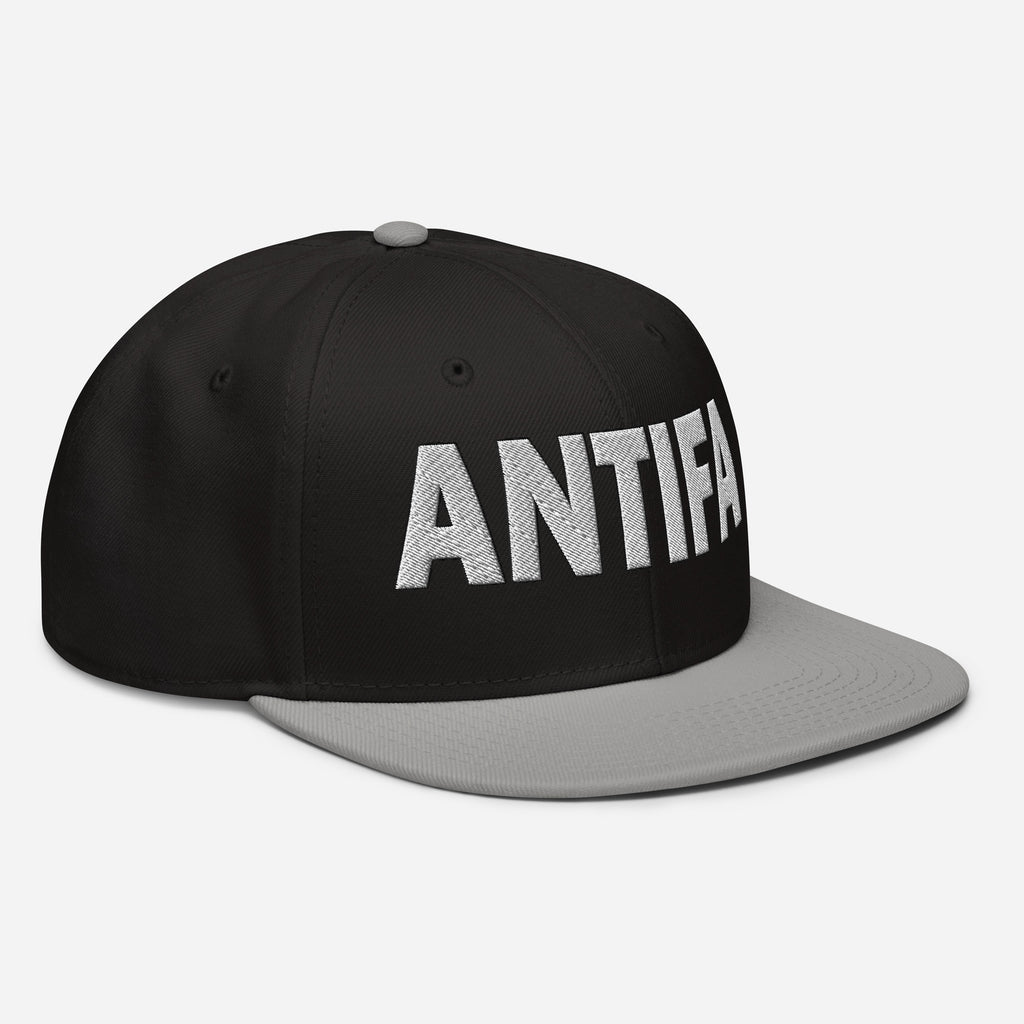 ANTIFA SNAPBACK CAP/Gray/Black/Black