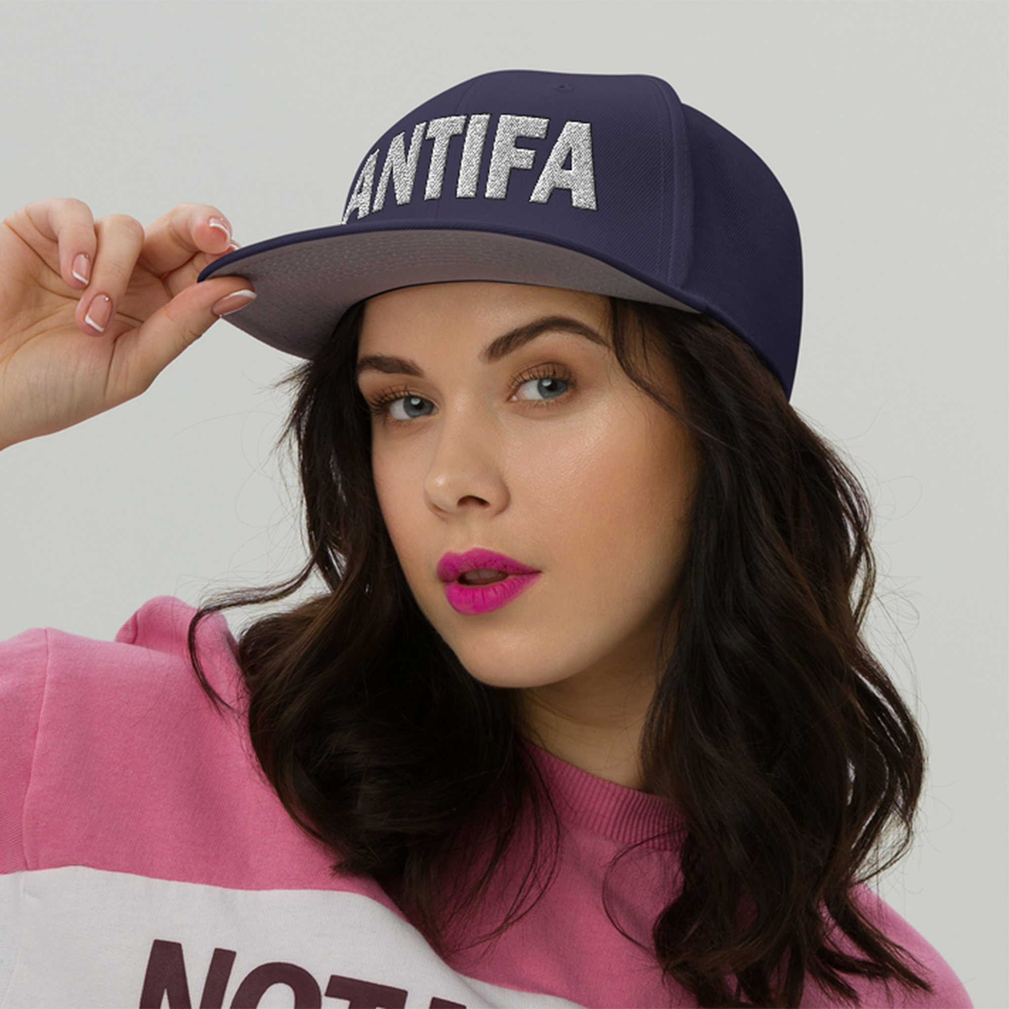 ANTIFA SNAPBACK CAP/Navy blue