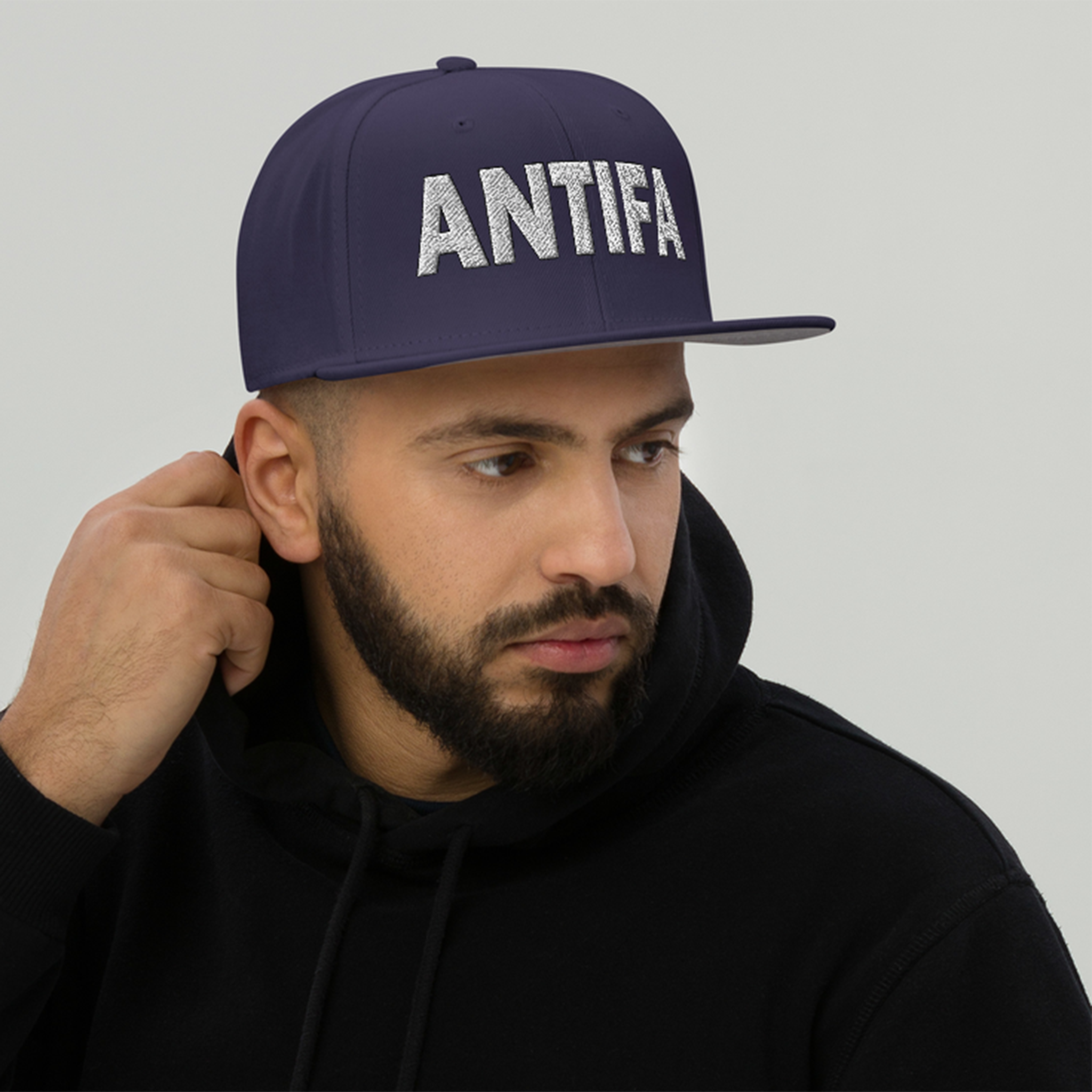 ANTIFA SNAPBACK CAP/Navy blue