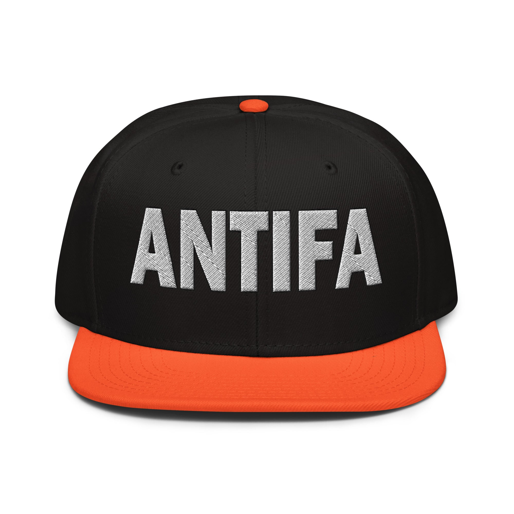 ANTIFA SNAPBACK CAP/Orange/Black/Black