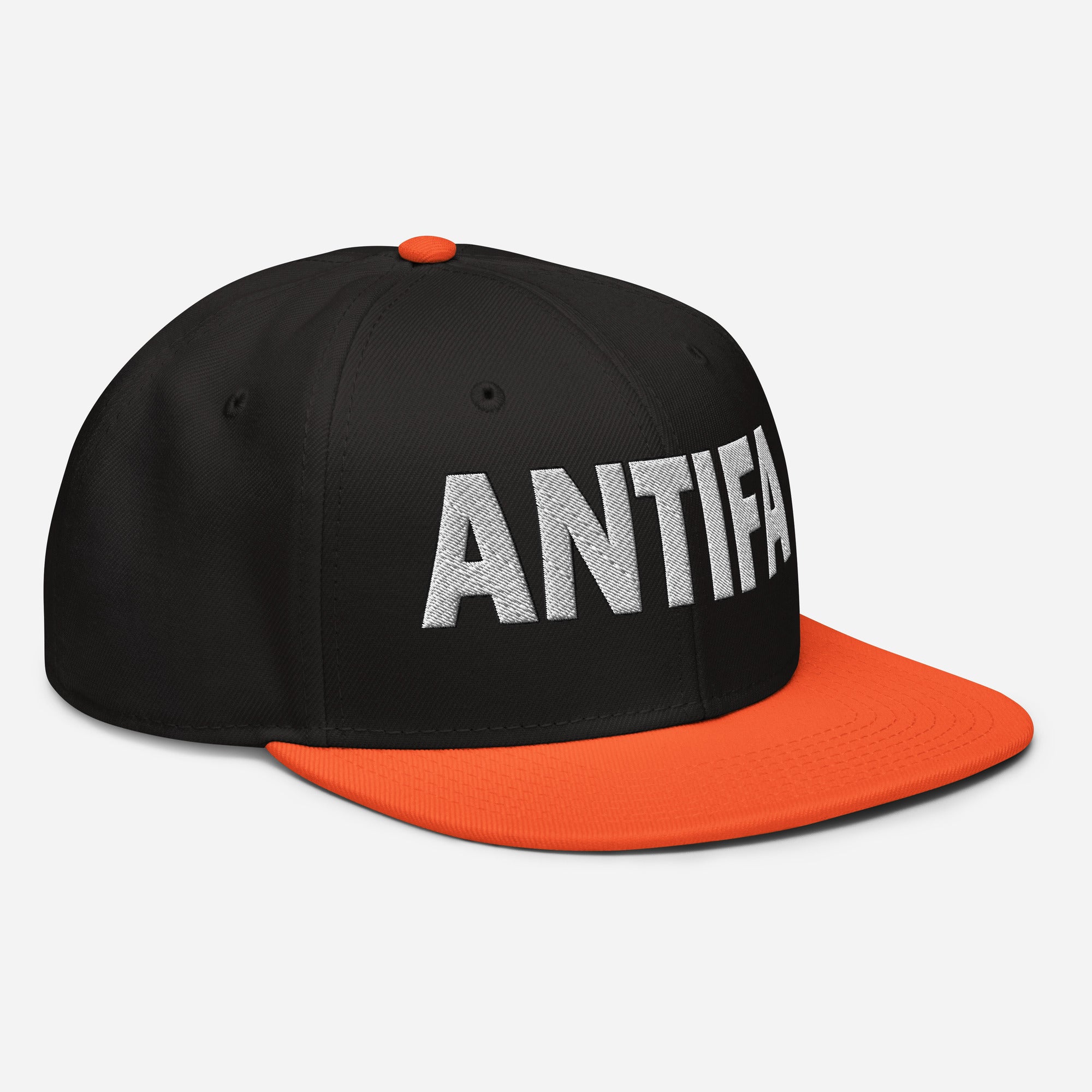 ANTIFA SNAPBACK CAP/Orange/Black/Black