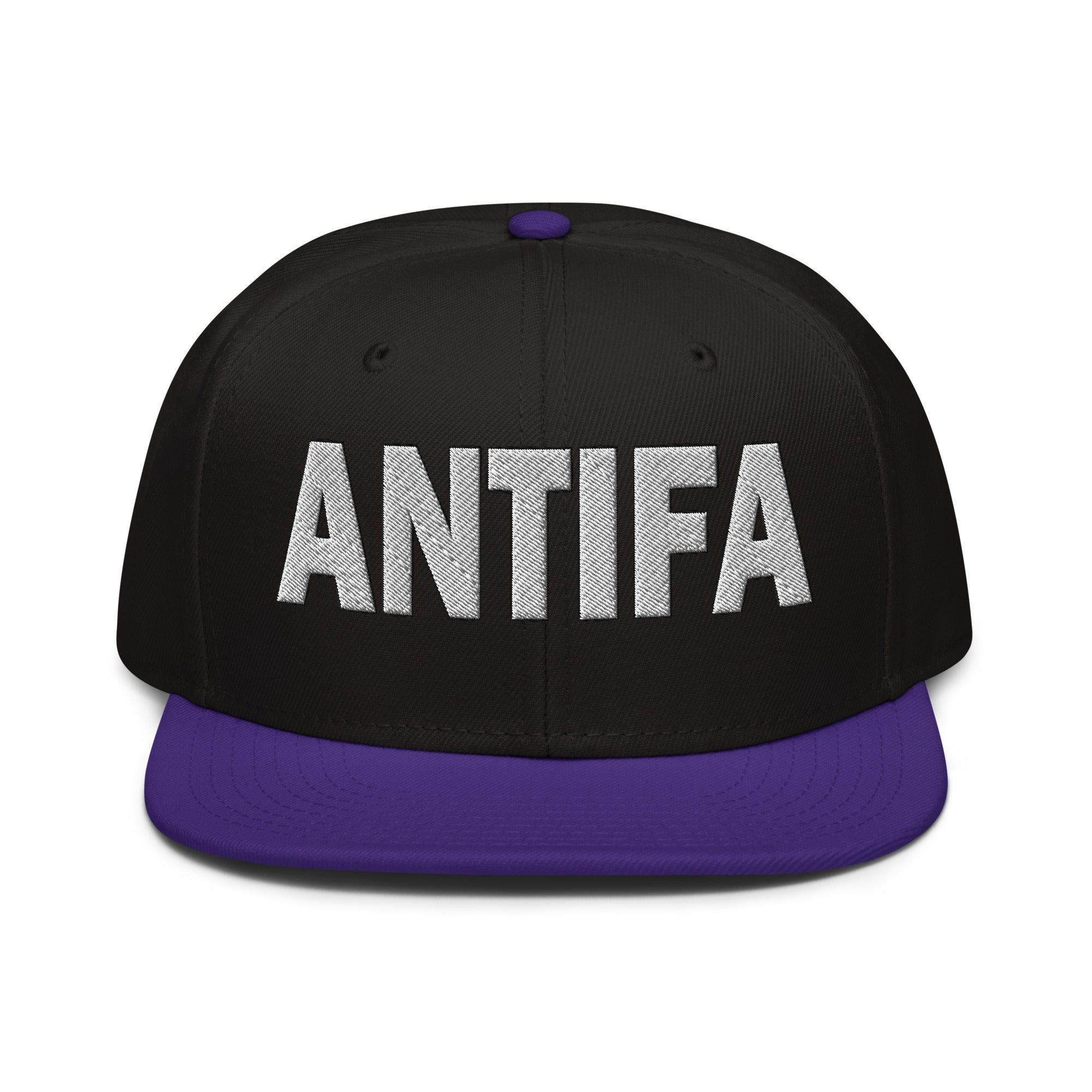 ANTIFA SNAPBACK CAP/Purple/Black/Black