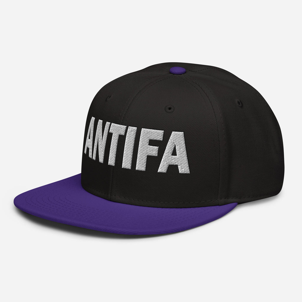ANTIFA SNAPBACK CAP/Purple/Black/Black