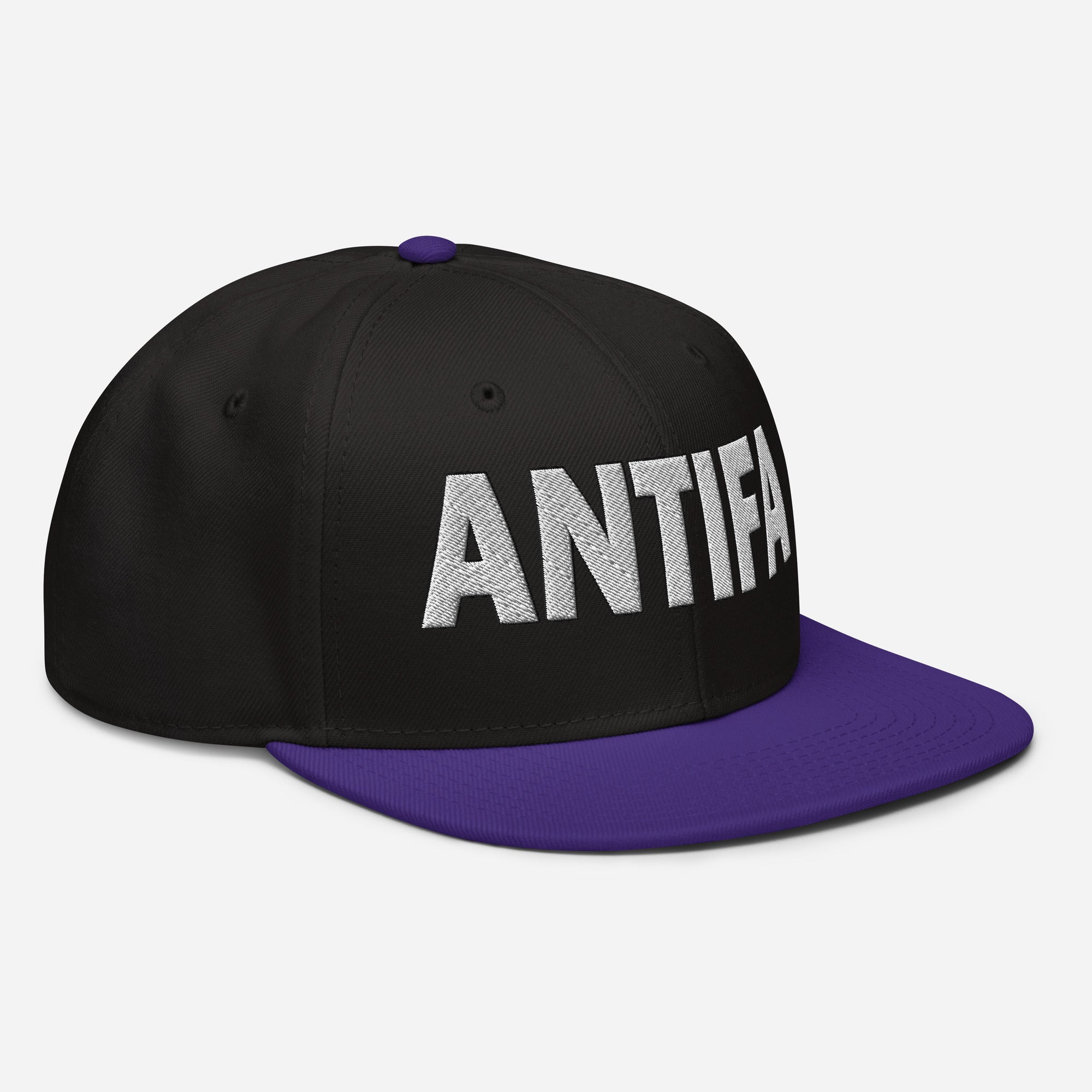 ANTIFA SNAPBACK CAP/Purple/Black/Black