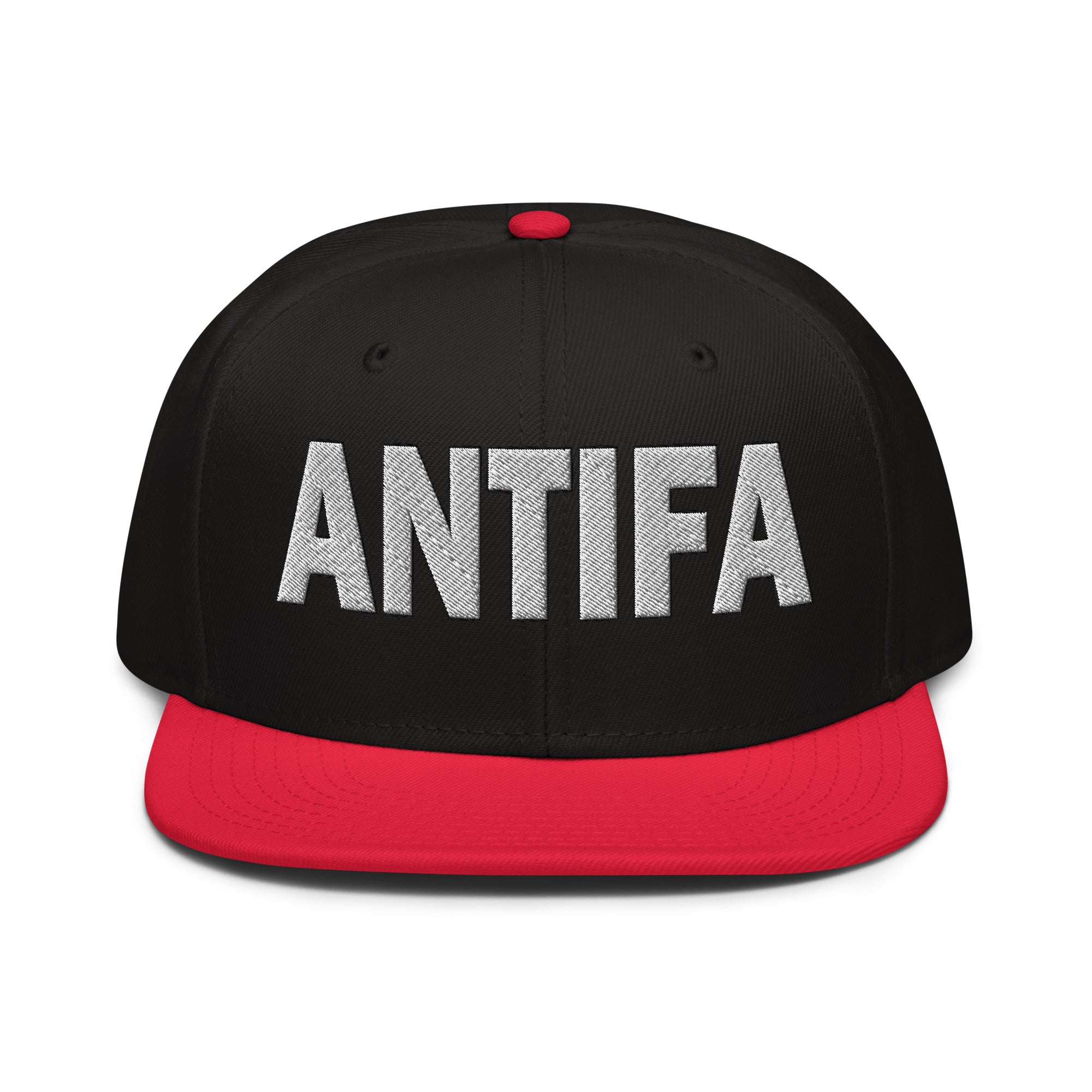ANTIFA SNAPBACK CAP/Red/Black/Black