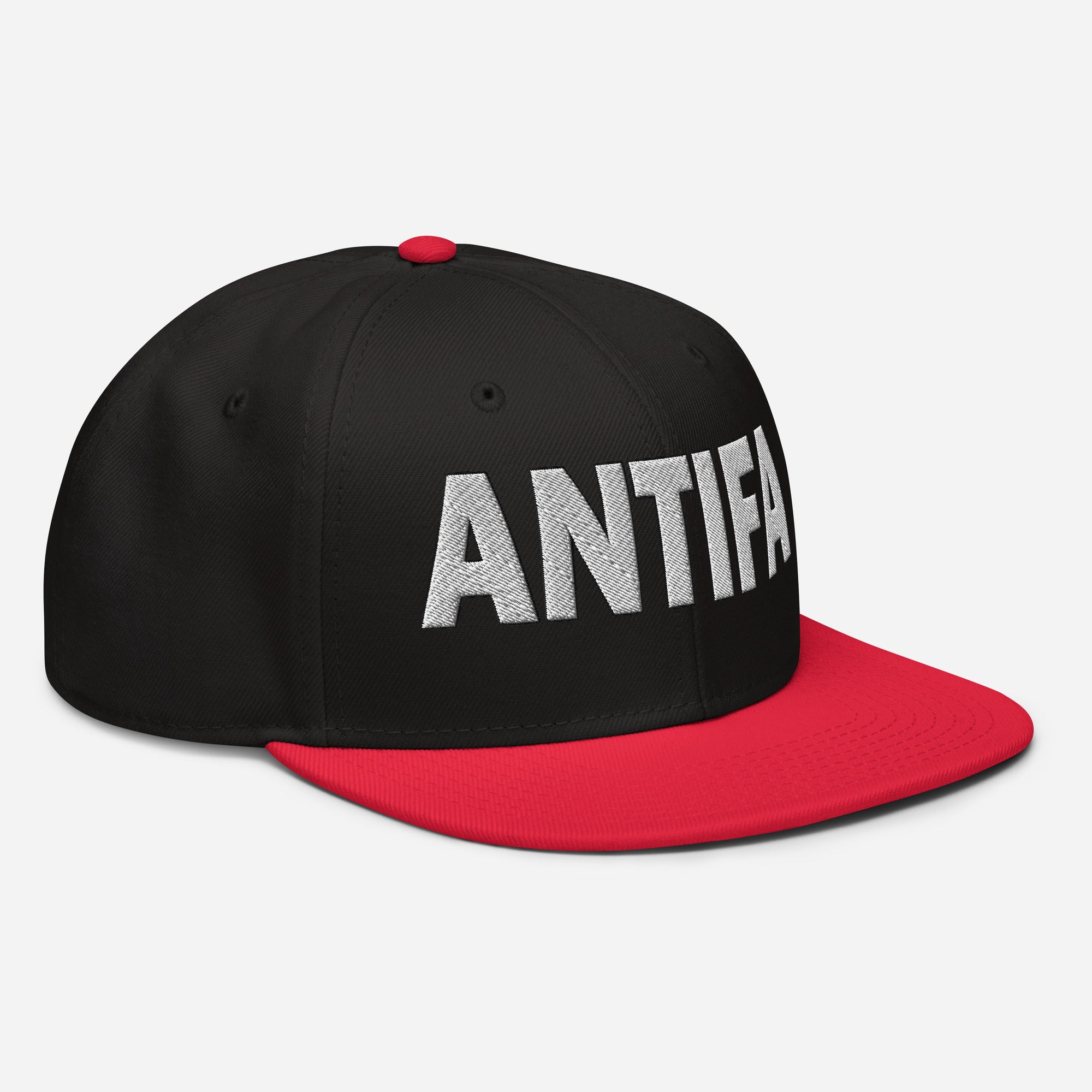ANTIFA SNAPBACK CAP/Red/Black/Black