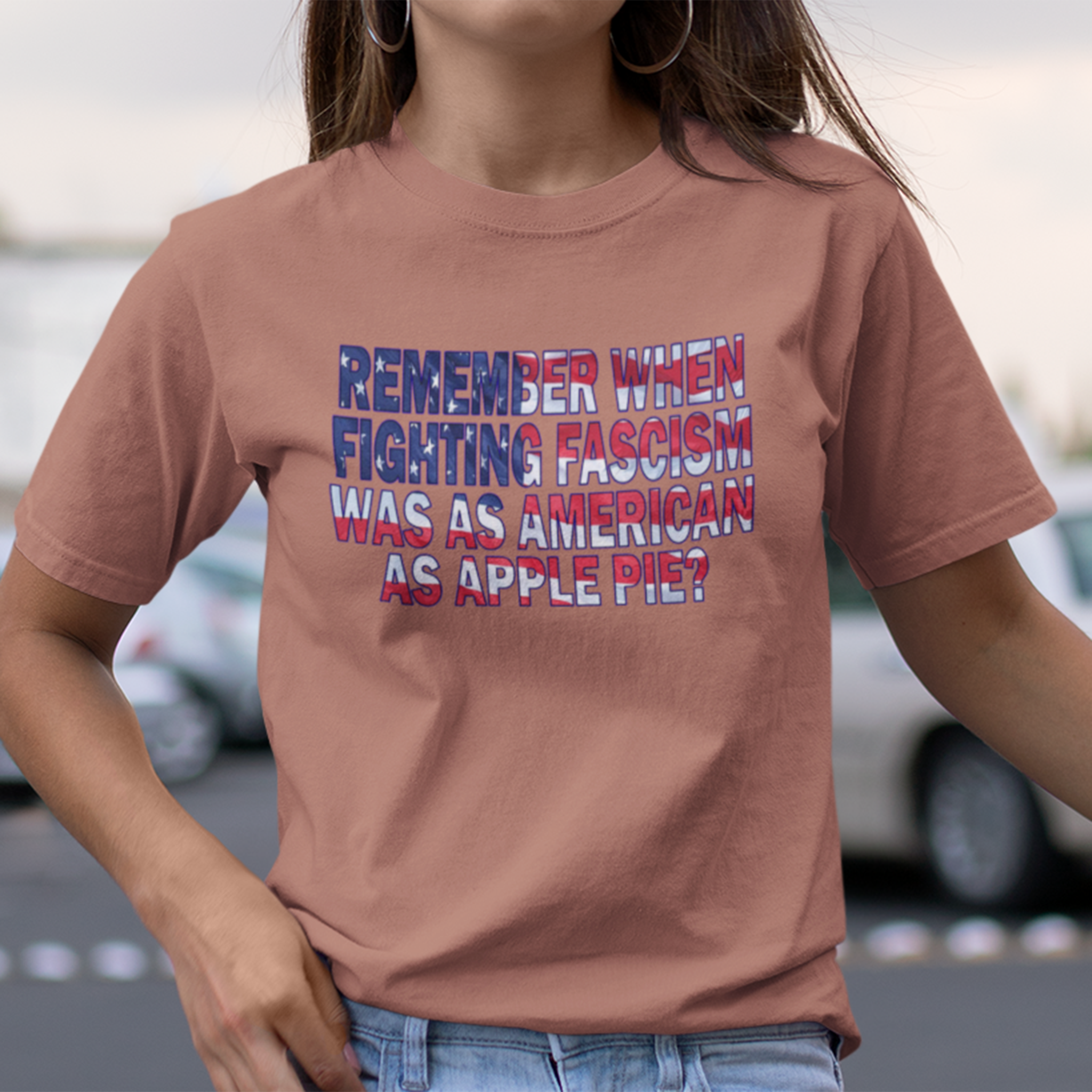 Apple Pie T-shirt/heather clay
