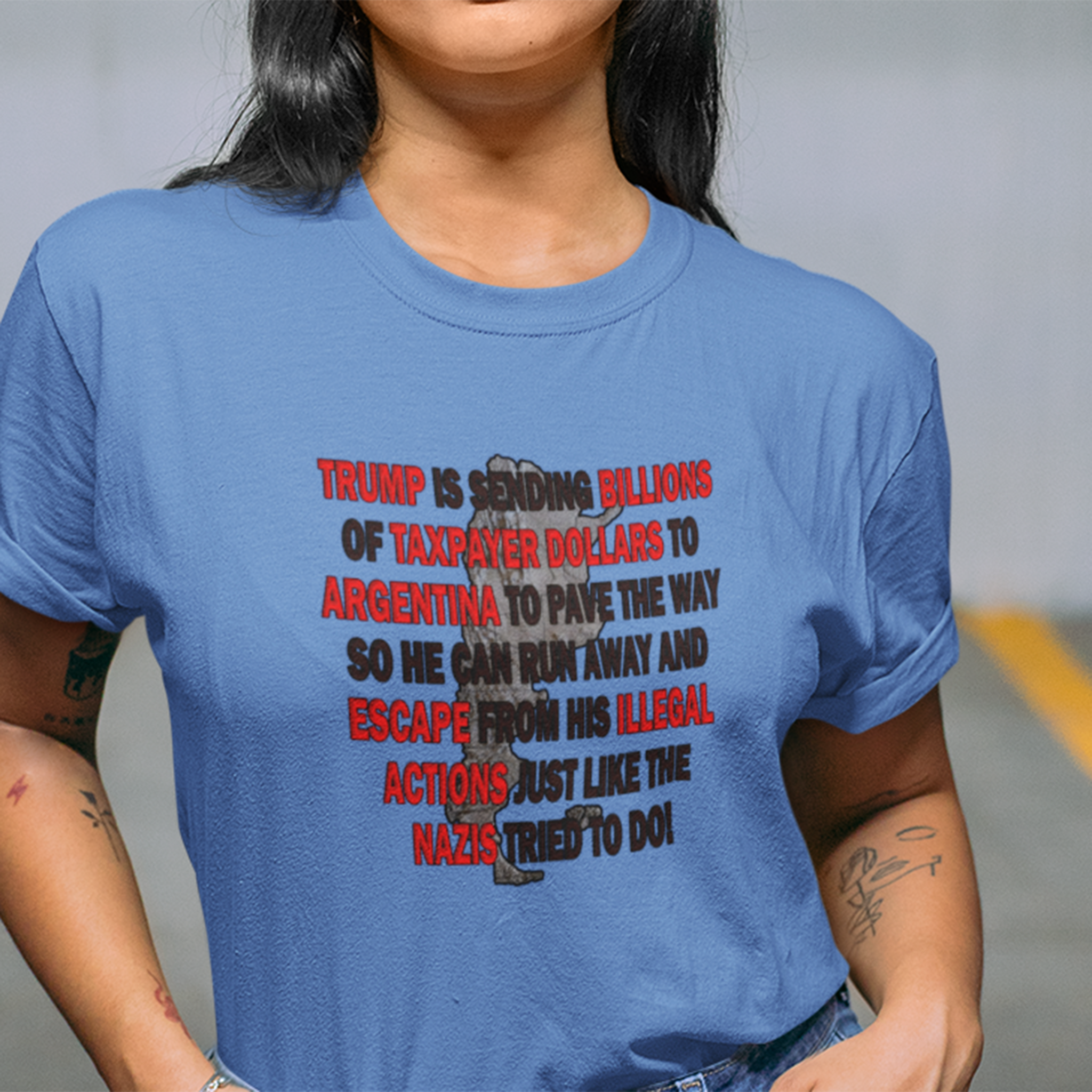 ARGENTINA_T-shirt/heather_columbia_blue