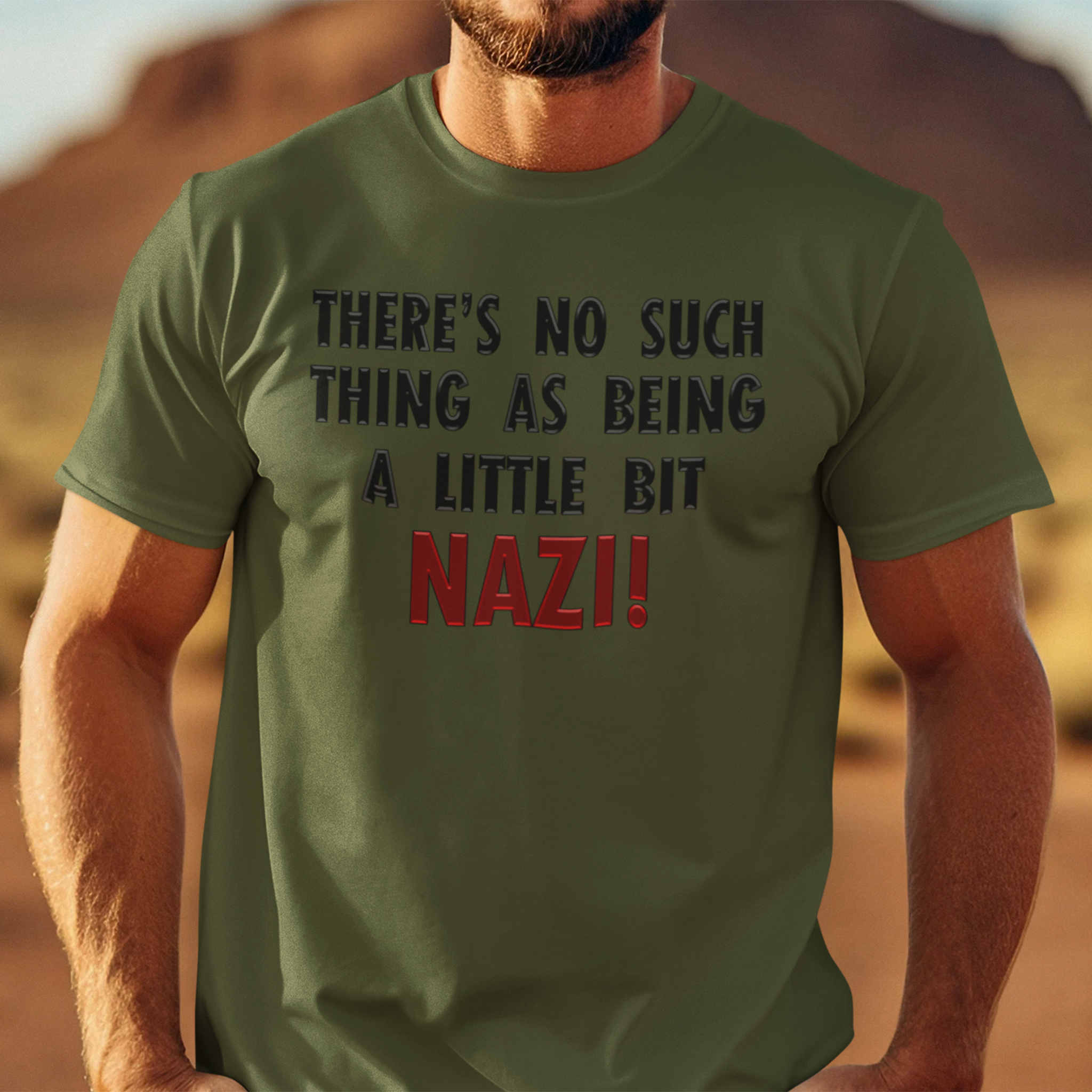 LITTLE BIT NAZI T-SHIRT/OLIVE