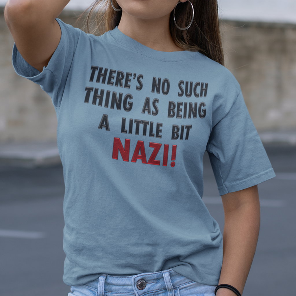LITTLE BIT NAZI T-SHIRT/STEEL BLUE