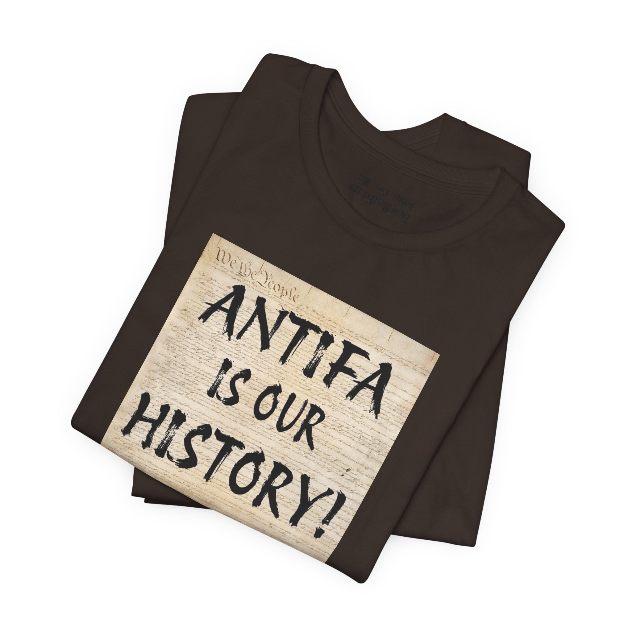 Antifa is our history T-shirt/brown