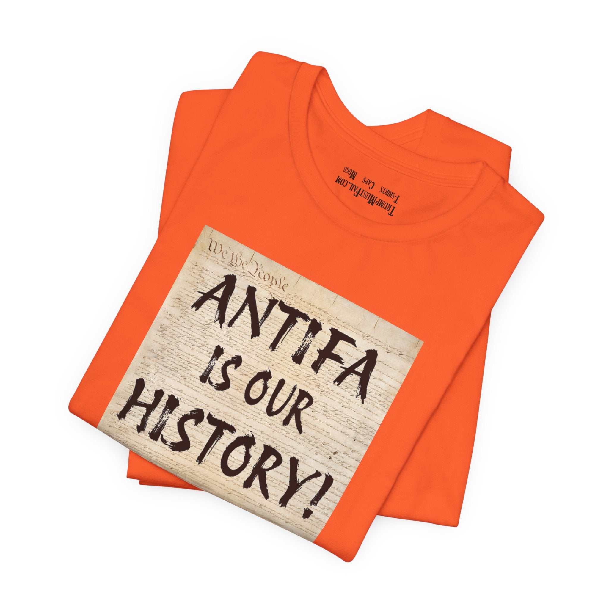 Antifa is our history T-shirt/orange