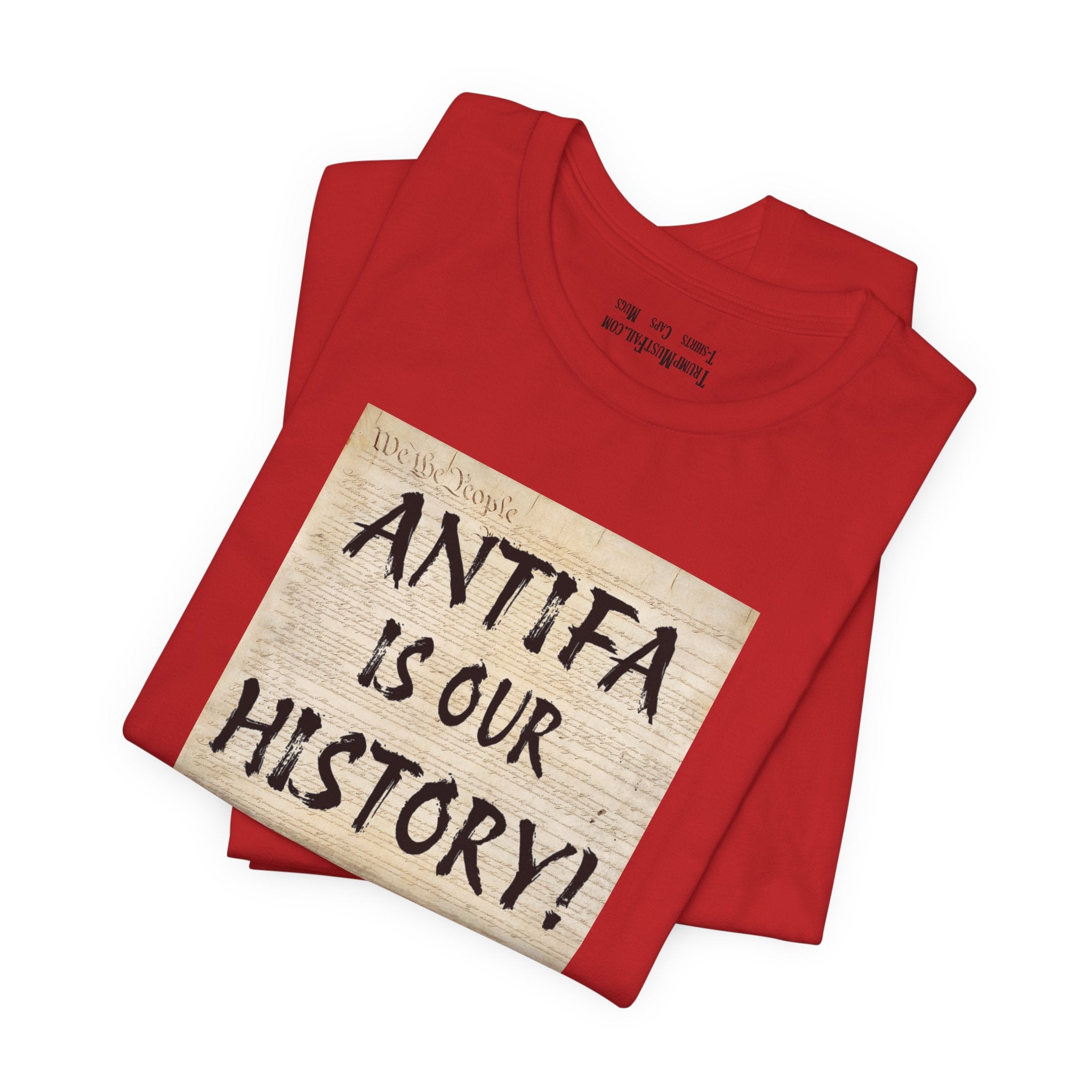 Antifa is our history T-shirt/heather_red