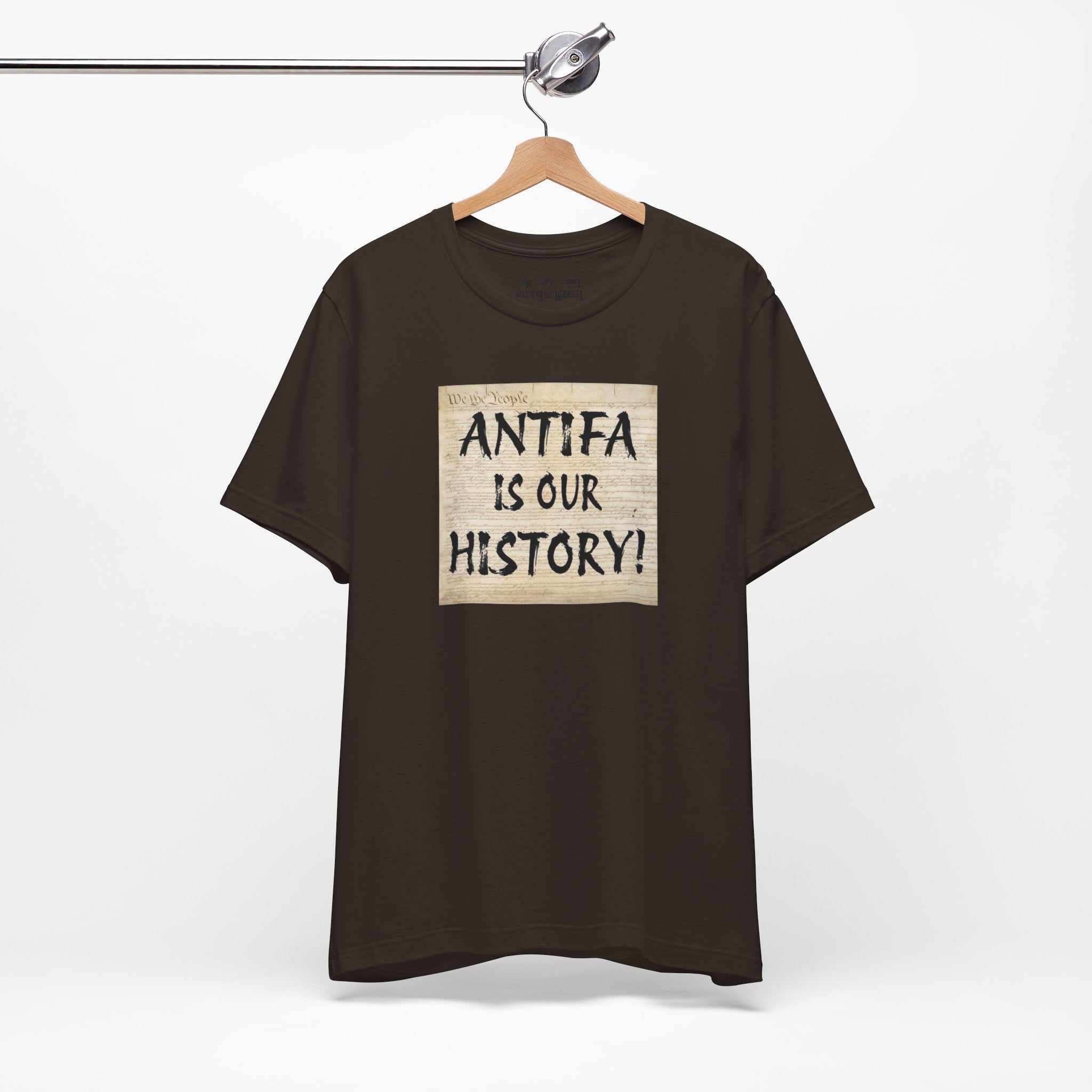 Antifa is our history T-shirt/brown