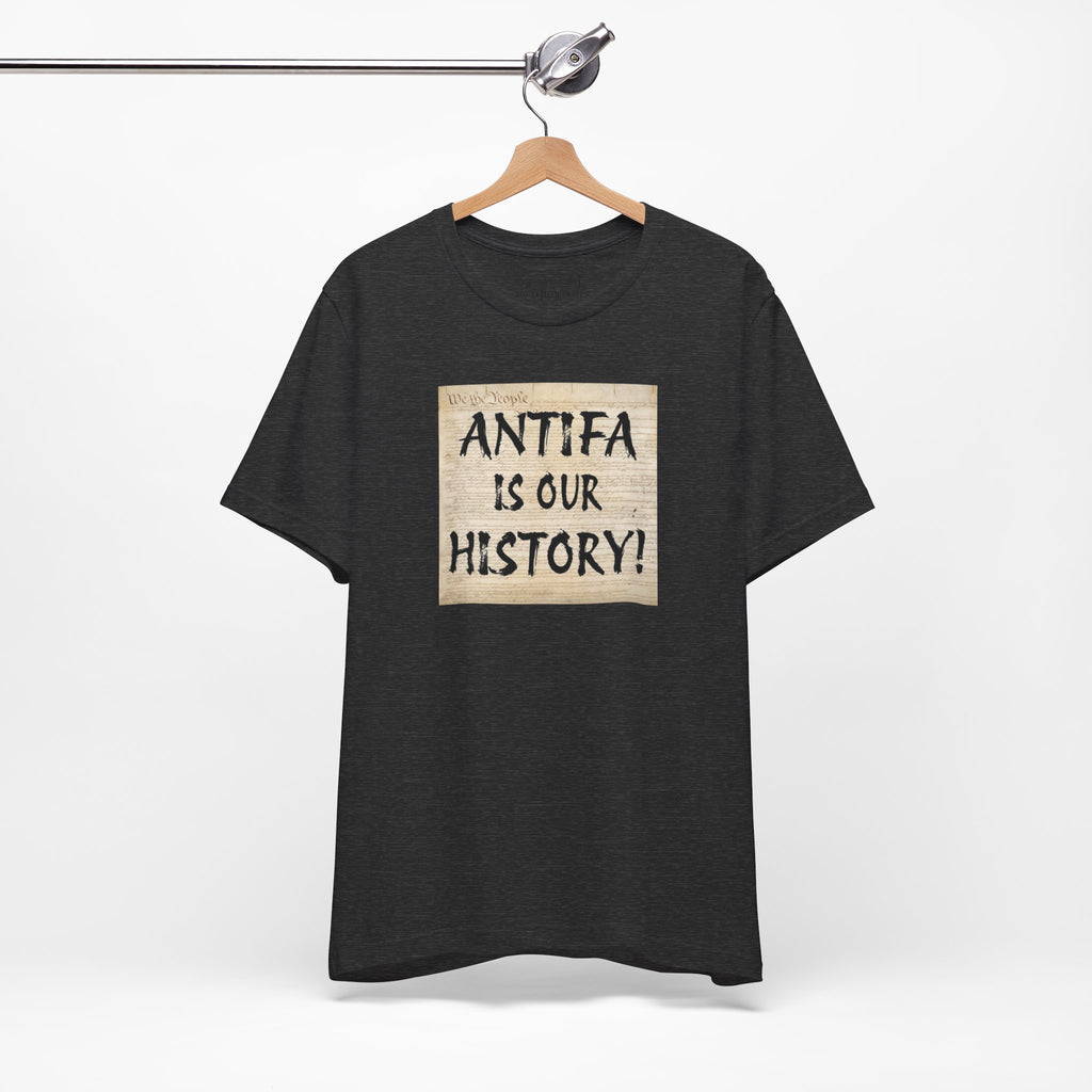 Antifa is our history T-shirt/dark_grey_heather