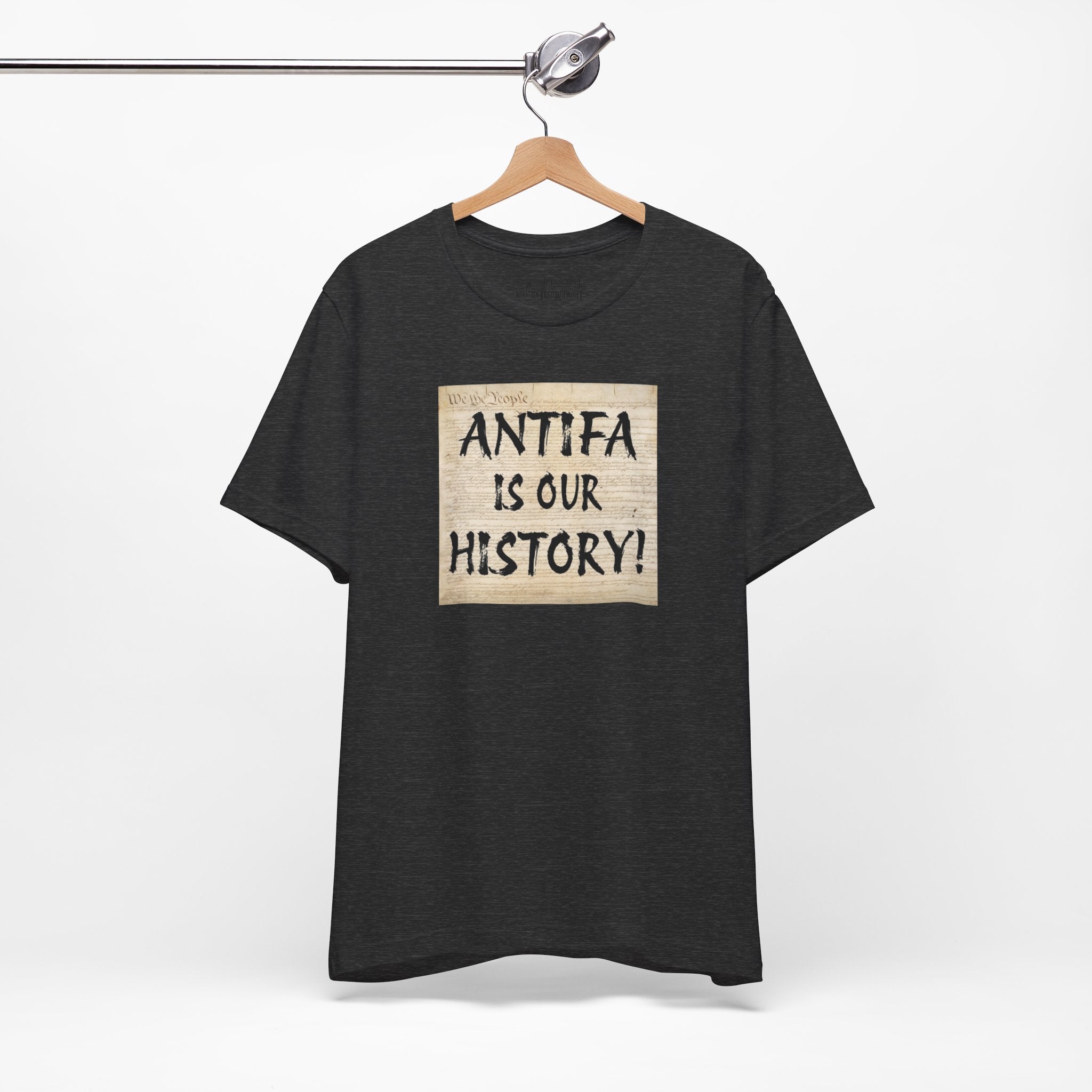 Antifa is our history T-shirt/dark_grey_heather