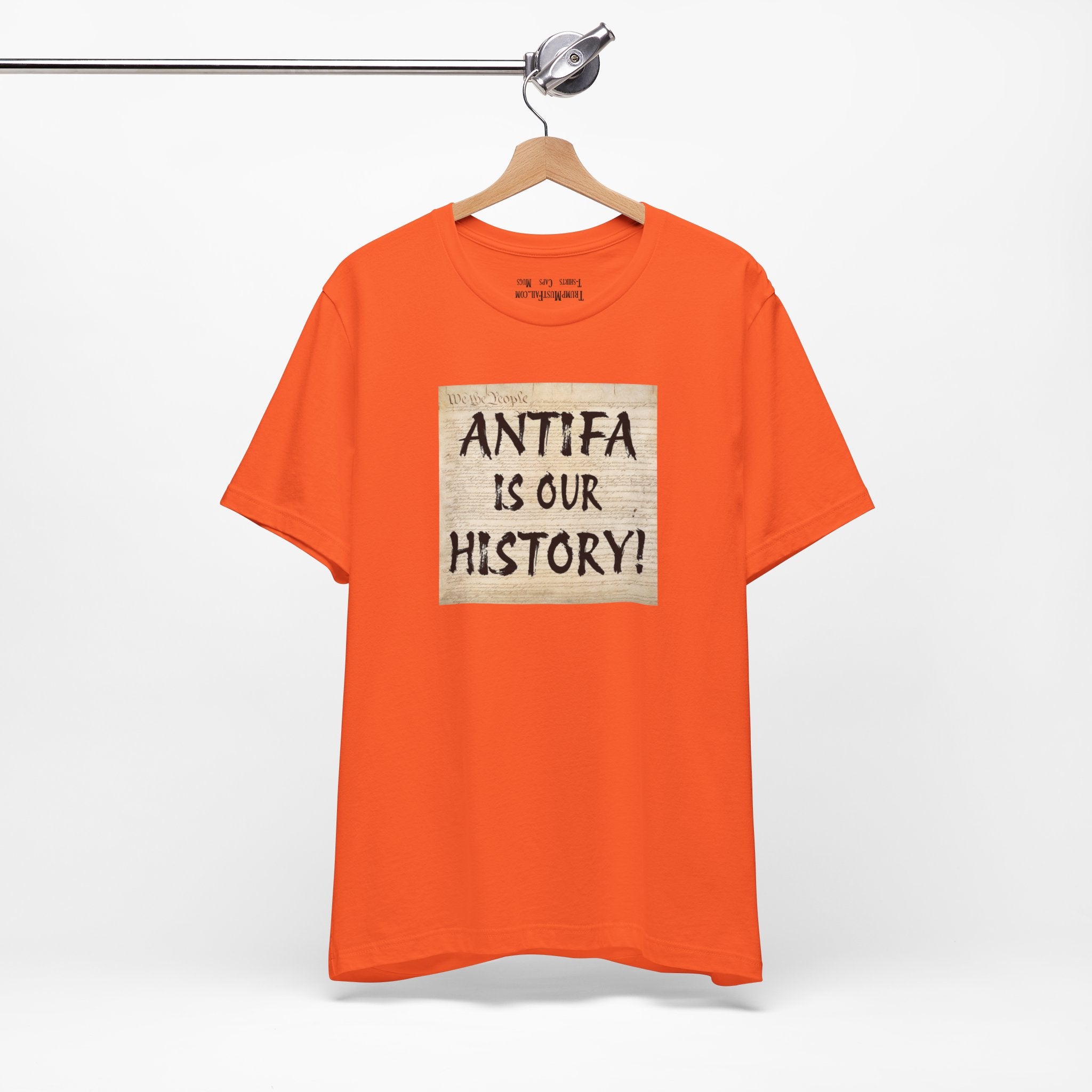 Antifa is our history T-shirt/orange