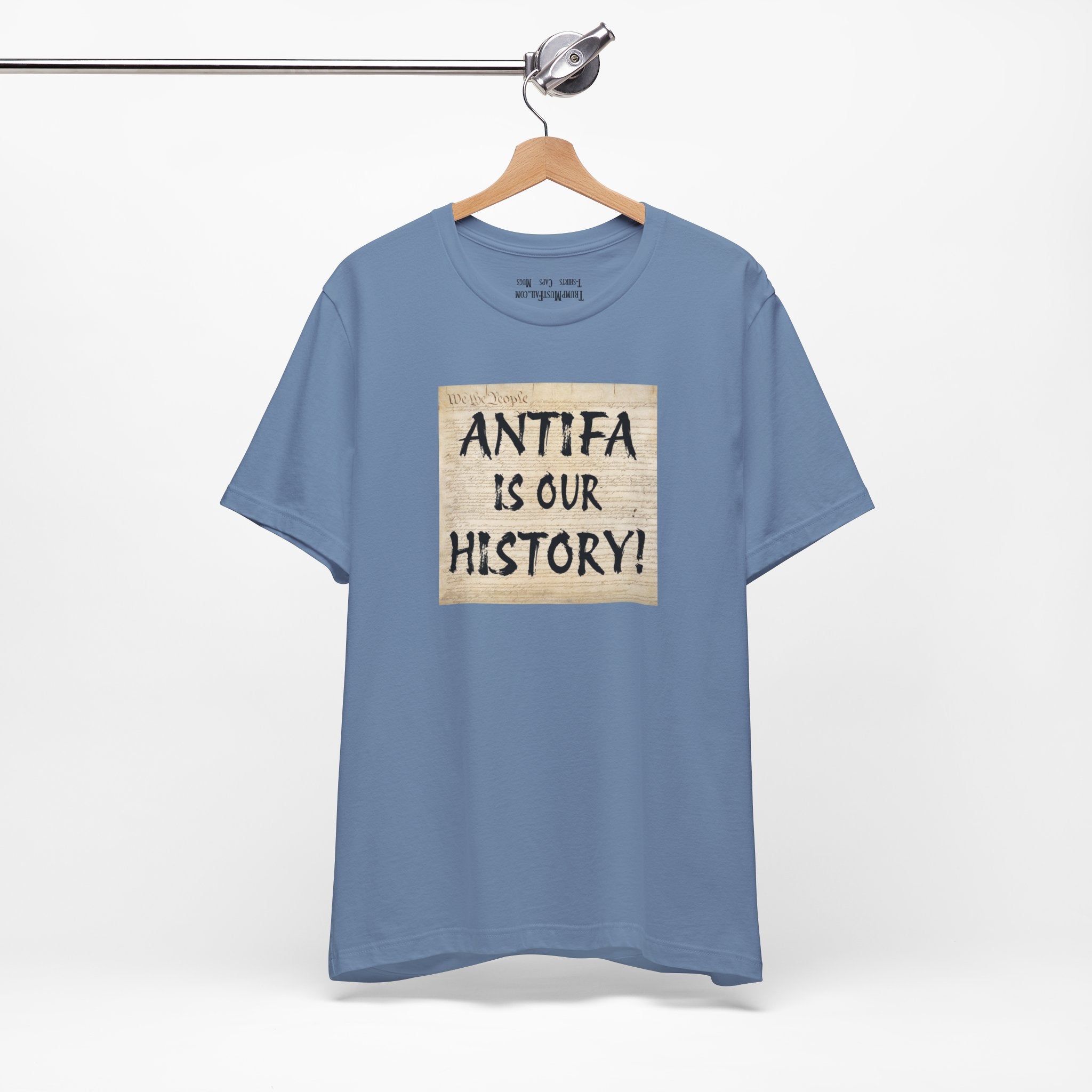 Antifa is our history T-shirt/steel_blue