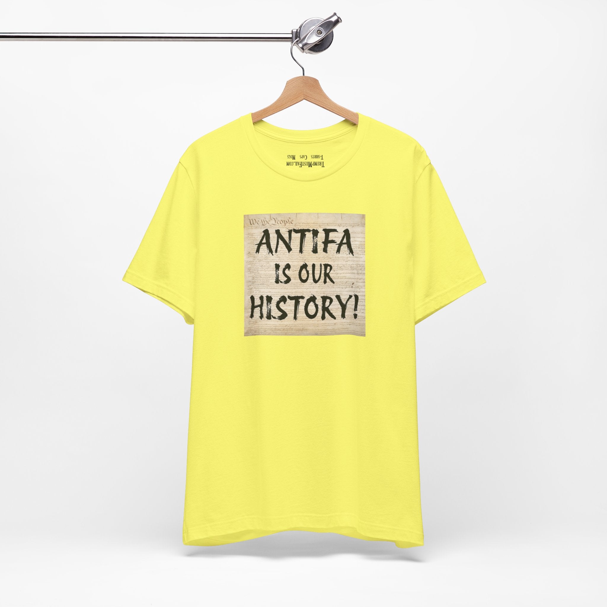 Antifa is our history T-shirt/yellow
