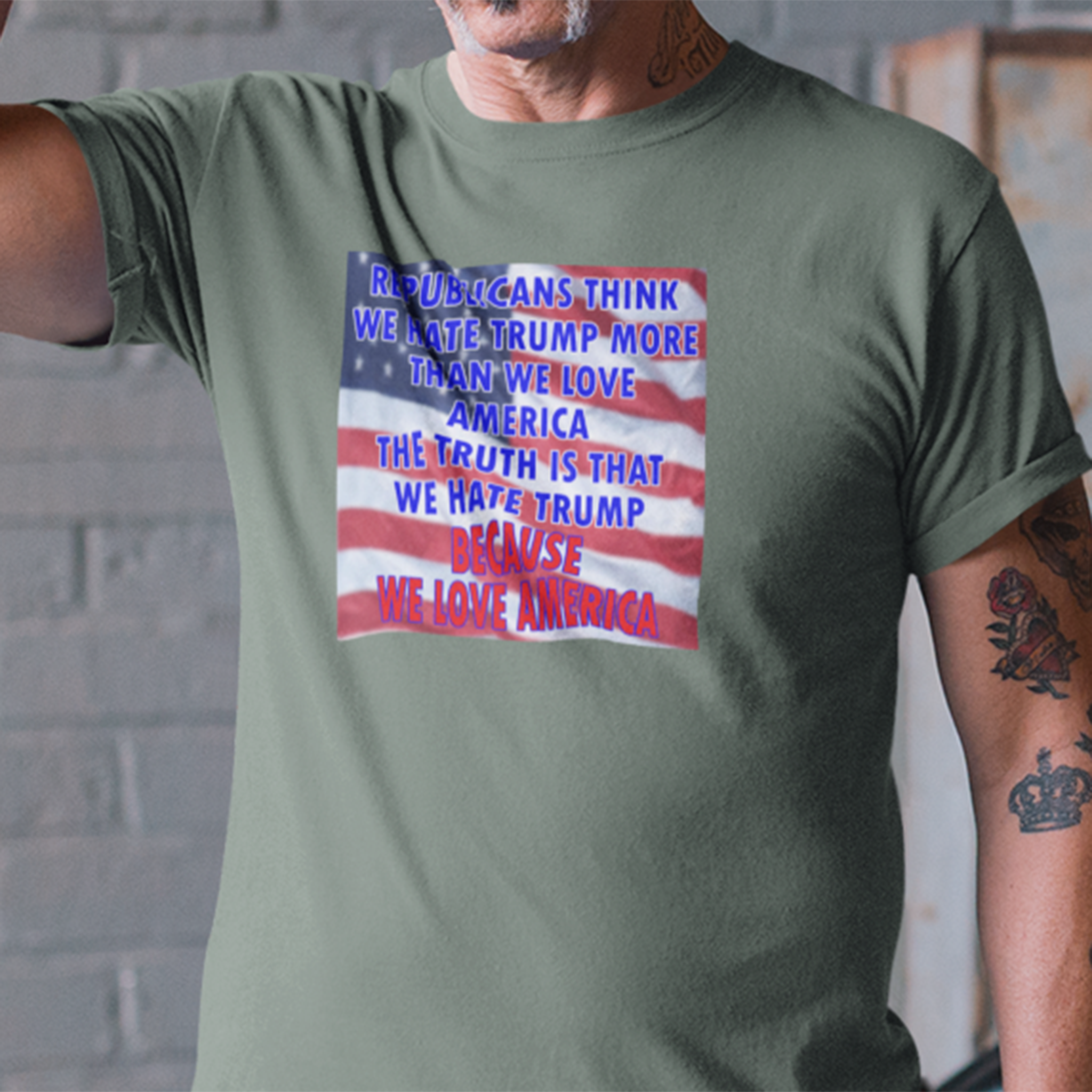 BECAUSE_WE_LOVE_T-shirt/military_green