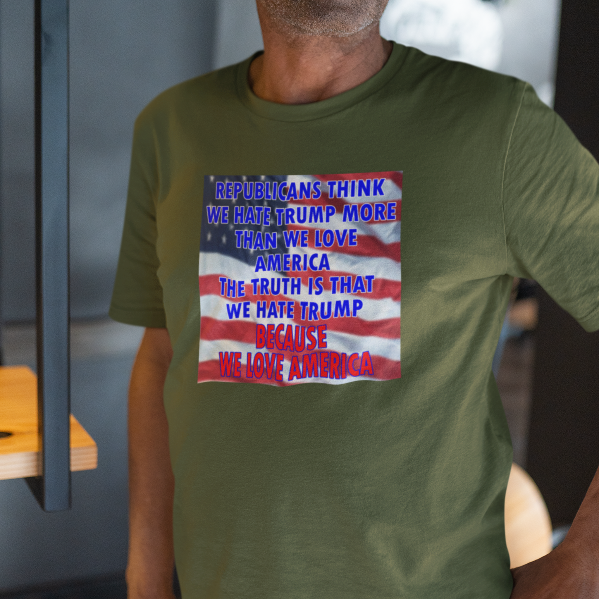 BECAUSE_WE_LOVE_T-shirt/olive